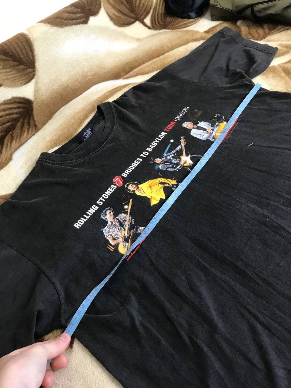 Band Tees 🔥 1998/99 Bridges To Babylon The Rolling Stones Tour T Shirt Size US L / EU 52-54 / 3 - 14 Thumbnail