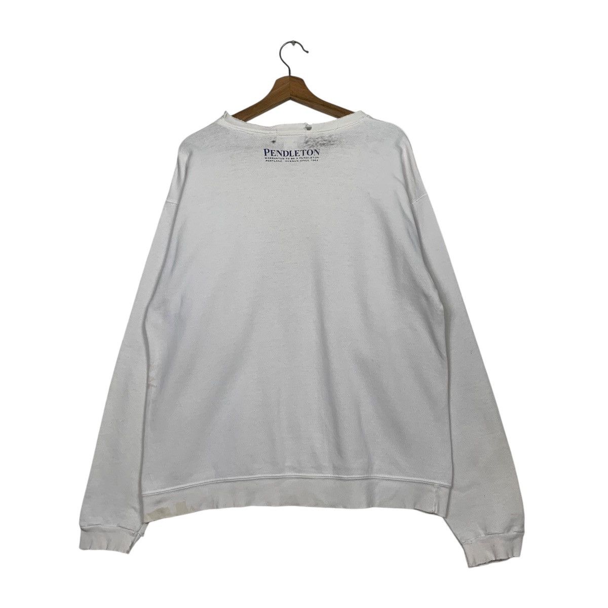 Pendleton Vintage Pendleton Big Logo Distressed Sweatshirt Size US L / EU 52-54 / 3 - 7 Thumbnail