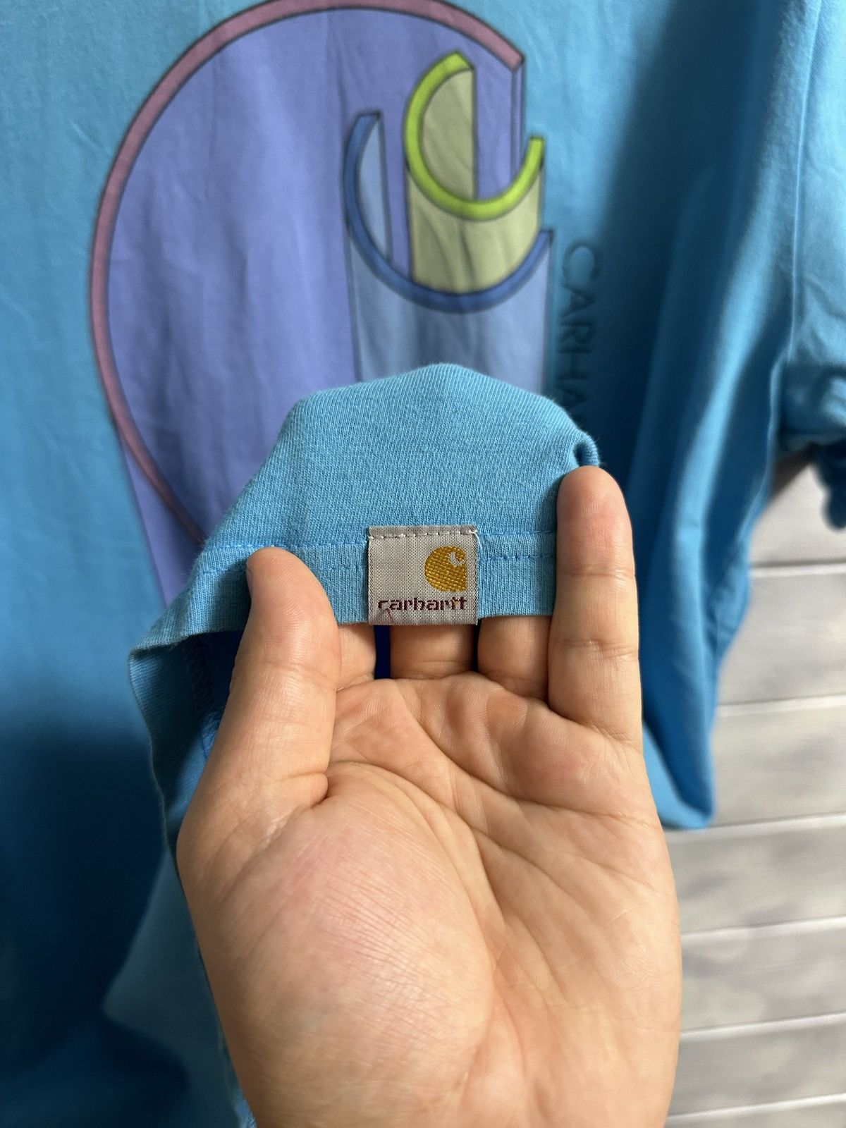 Carhartt Rare Vintage T-Shirt Carhartt Big Logo Size L Size US L / EU 52-54 / 3 - 2 Thumbnail