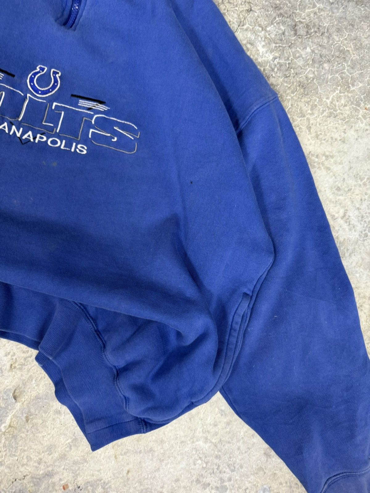 NCAA × Vintage Vintage Indianapolis Colts Quarterzip Size US XL / EU 56 / 4 - 5 Thumbnail