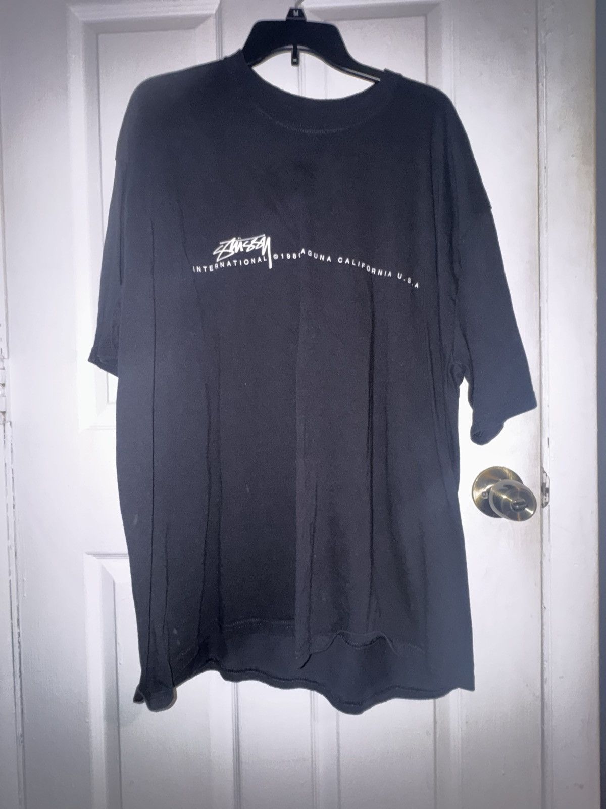 Stussy Stussy Black T Shirt Size US XXL / EU 58 / 5 - 1 Thumbnail