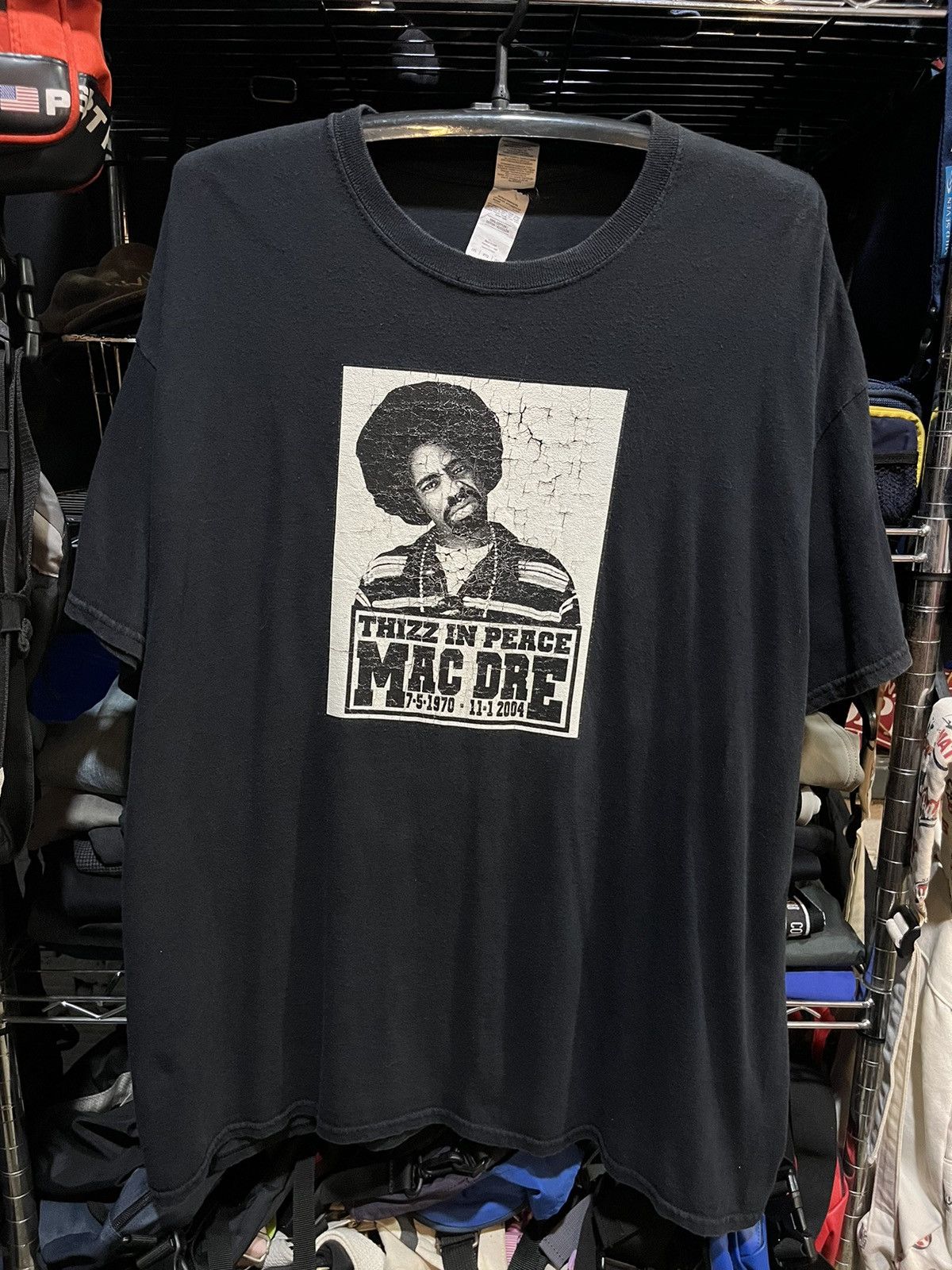 Rap Tees Mac Dre Thizz In Peace RIP Rap Tee 00s Size US XXL / EU 58 / 5 - 1 Thumbnail