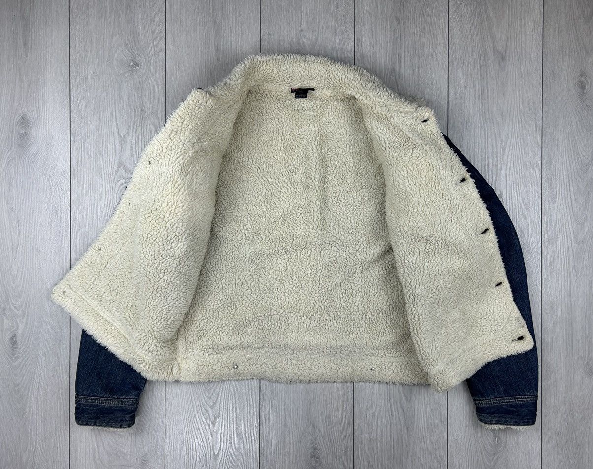 Diesel × Vintage Diesel Vintage Sherpa Denim Jacket Size M - L Blue Size US M / EU 48-50 / 2 - 6 Thumbnail