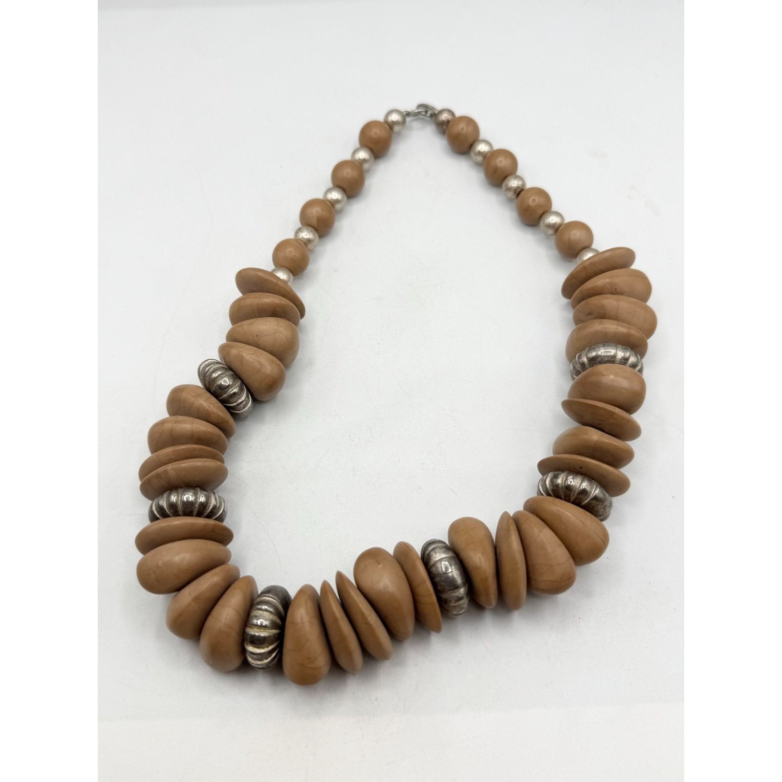 Vintage Vintage beaded wood collar necklace Size ONE SIZE - 3 Thumbnail