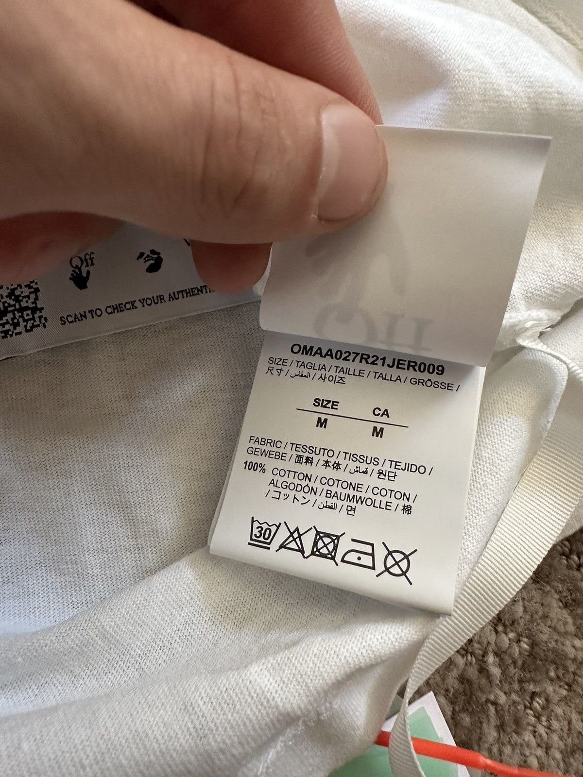 Off-White Off white peace worldwide tee Size US M / EU 48-50 / 2 - 6 Thumbnail