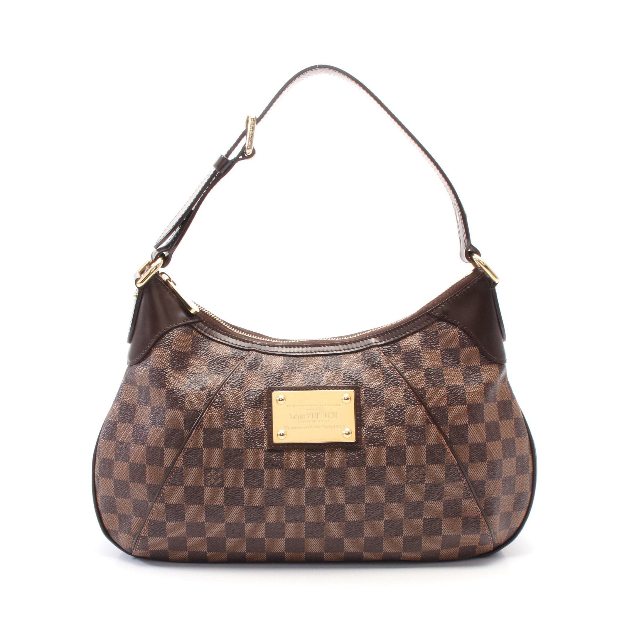 Louis Vuitton Thames Gm Damier Ebene One Shoulder Bag Leather Brown, Women's