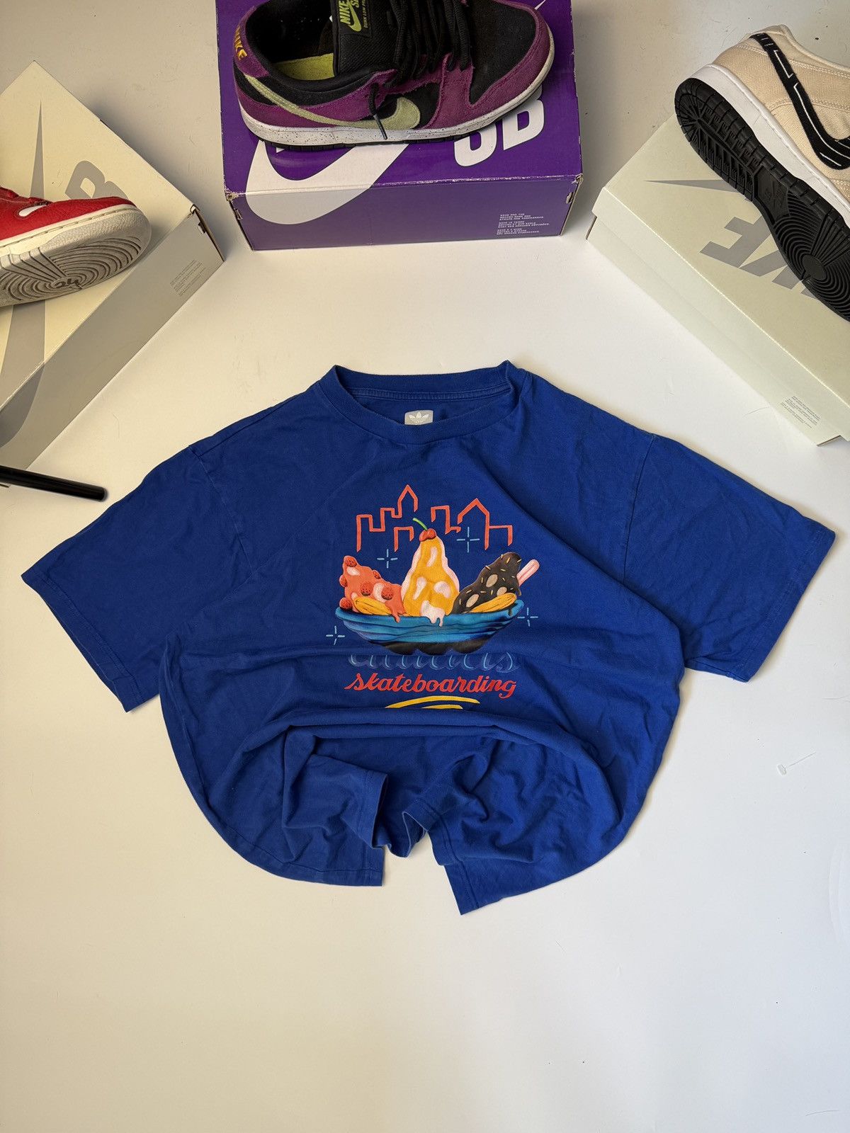 Adidas × Vintage T-shirt Adidas Skateboarding sk8 opium drip Size US L / EU 52-54 / 3 - 1 Thumbnail