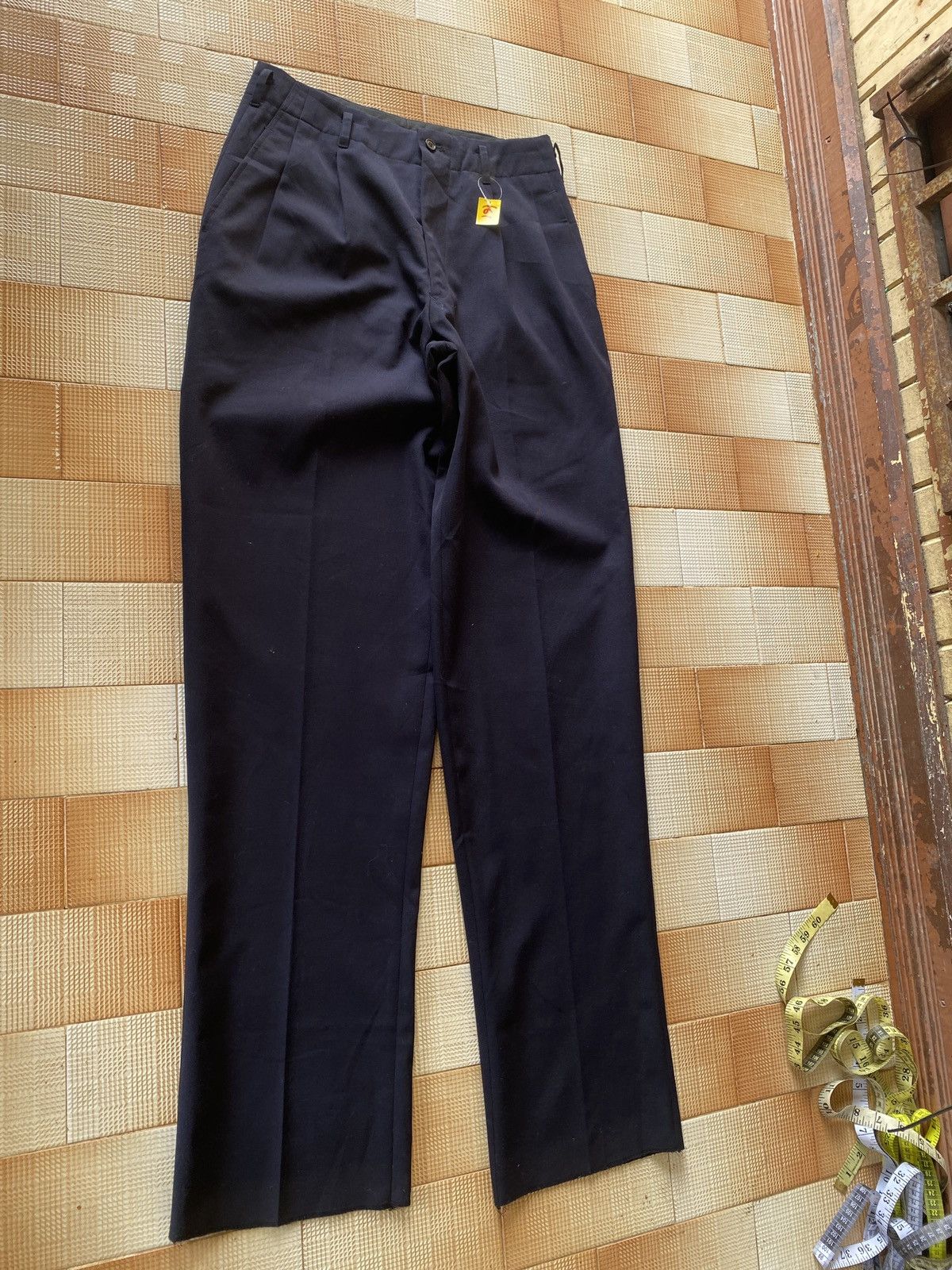 Japanese Brand × Yohji Yamamoto Vintage yohji yamamoto railway company trousers pants Size US 28 / EU 44 - 15 Thumbnail