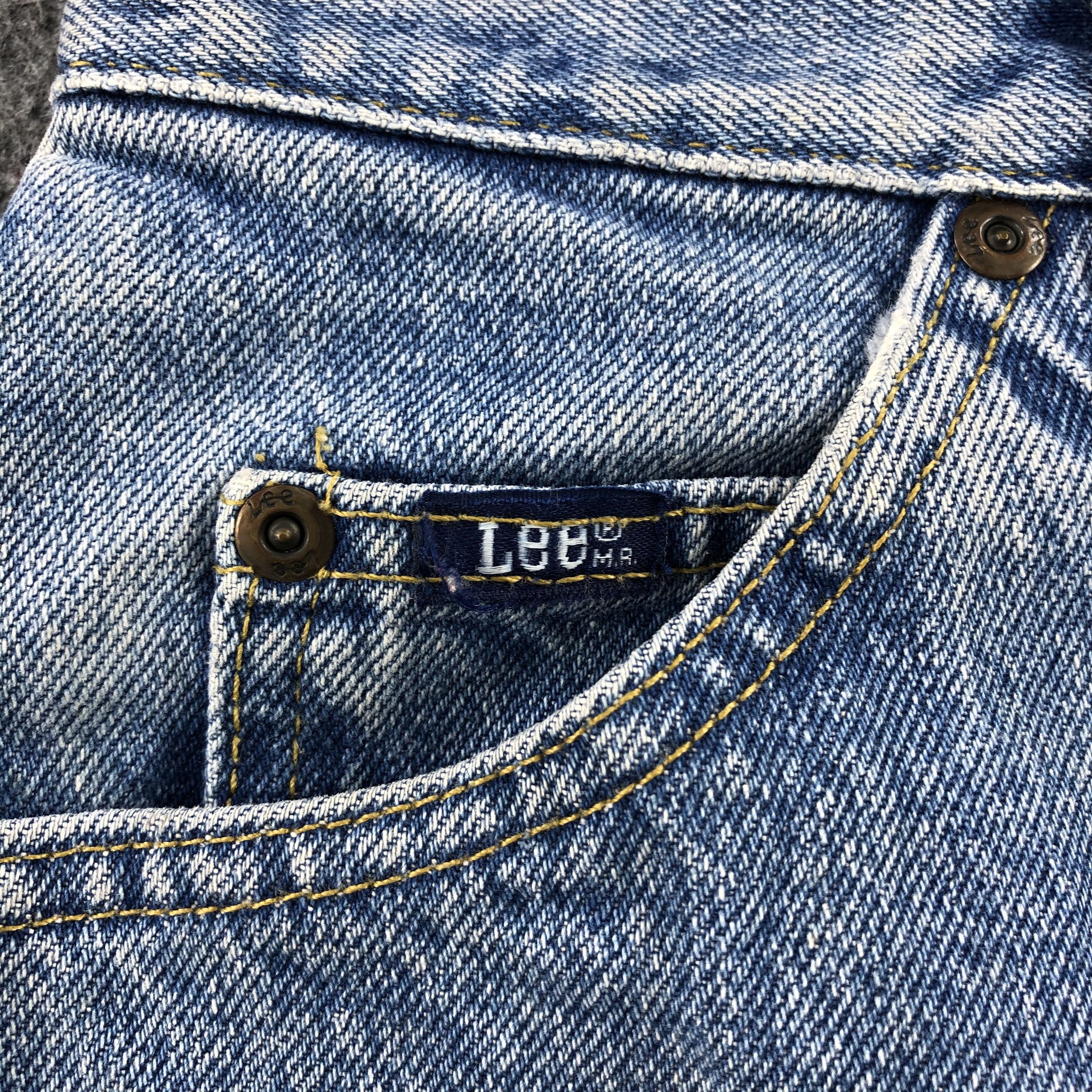 Lee Vintage 90s Blue Wash Lee Jeans-J1569 Size US 30 / EU 46 - 9 Thumbnail