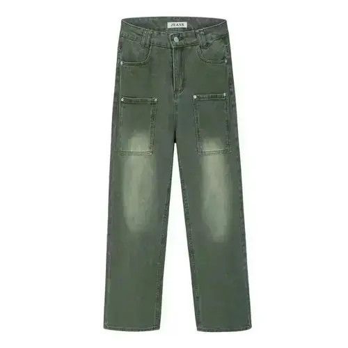 Designer y2k hiphop distressed baggy cargo jeans Size US 32 / EU 48 - 3 Thumbnail