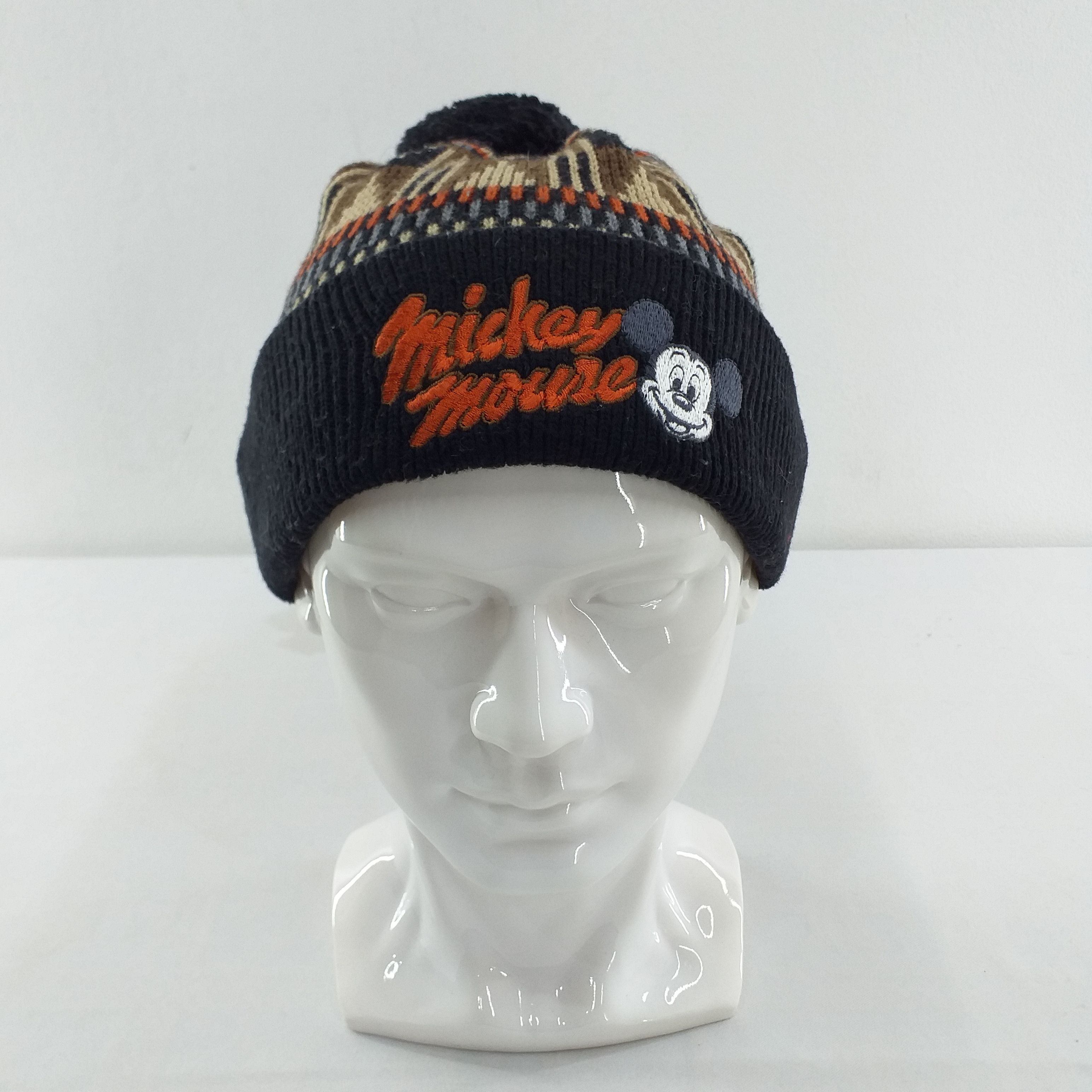 Disney Mickey Mouse Embroidery Snow Cap Hat Beanie -BN131 Size ONE SIZE - 1 Thumbnail