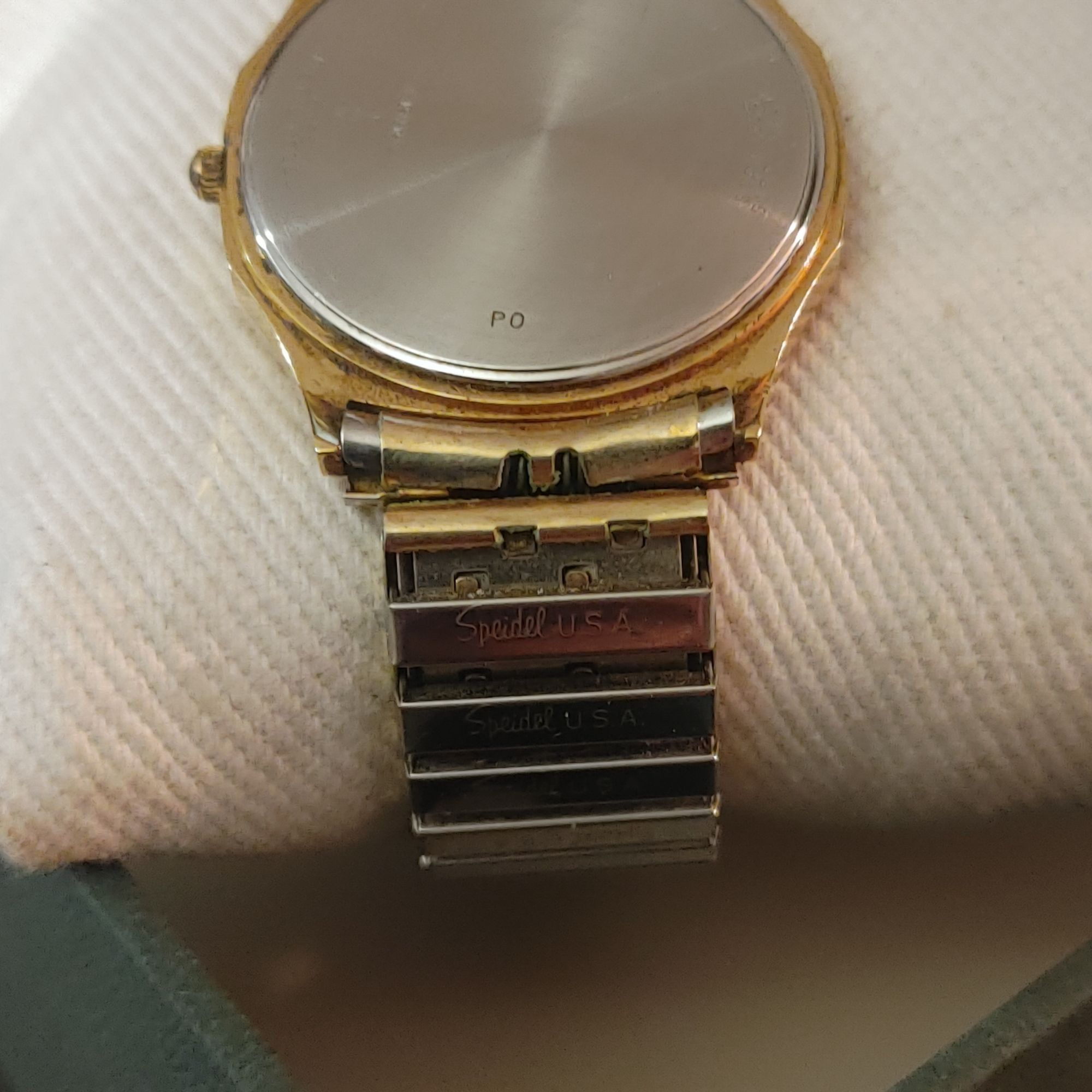Bulova Bulova Quartz Gold Tone Watch Vintage Diamond Accents Stainl Size ONE SIZE - 7 Thumbnail