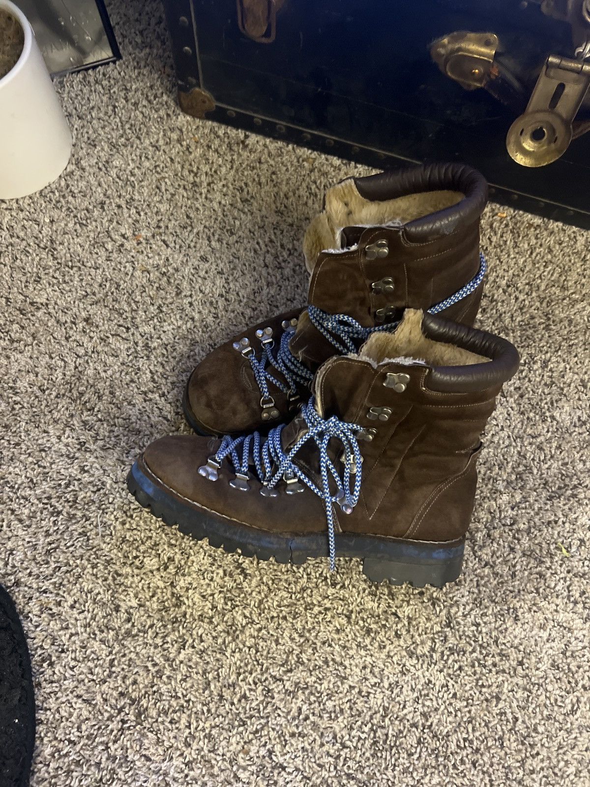 Vintage VINTAGE FUR LINED HIKING BOOTs Size US 11.5 / EU 44-45 - 1 Thumbnail