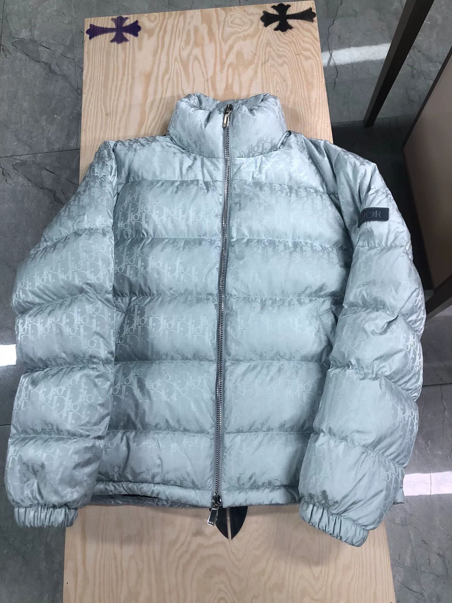 Dior dior logo hooded zip jacket in gray Size US L / EU 52-54 / 3 - 1 Thumbnail