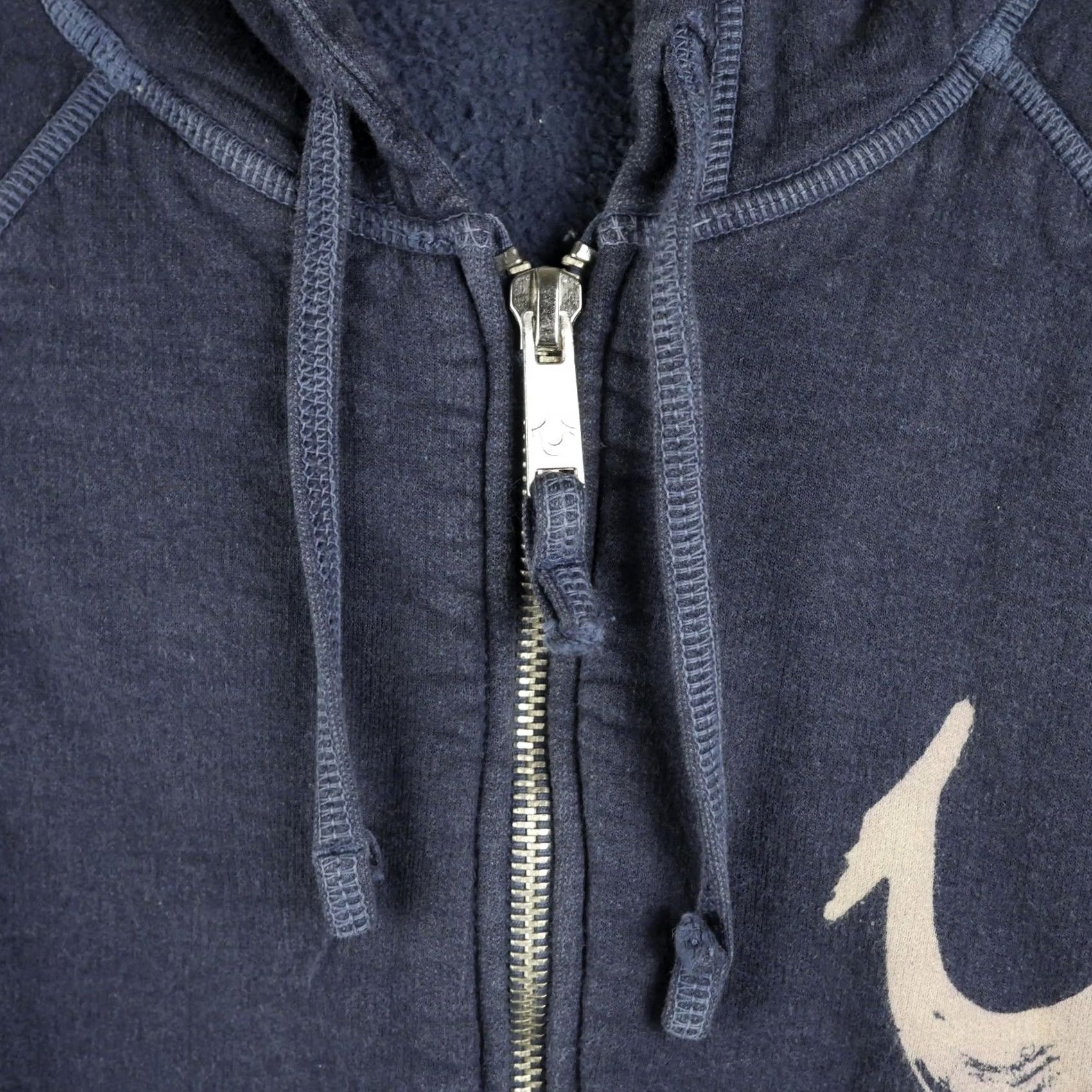 True Religion True Religion Hoodie Mens S Blue Full Zip Fleece Horseshoe Logo Sweatshirt Size US S / EU 44-46 / 1 - 3 Thumbnail