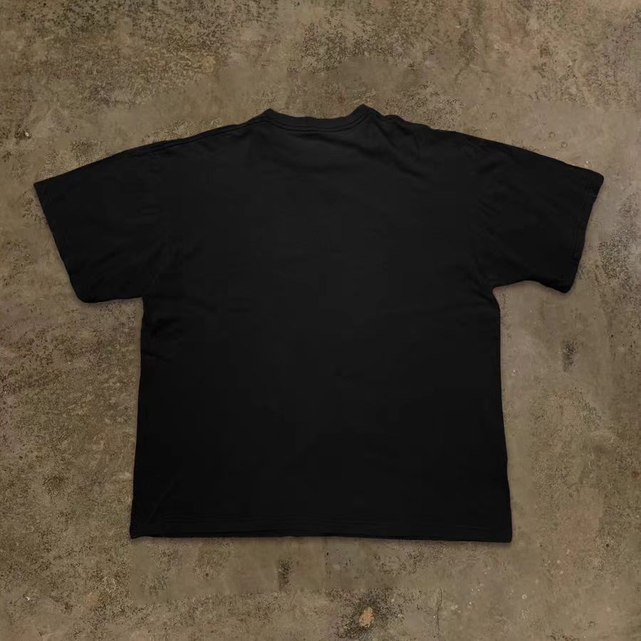 Vintage Black loose retro skull print cotton t-shirt Size US M / EU 48-50 / 2 - 2 Thumbnail
