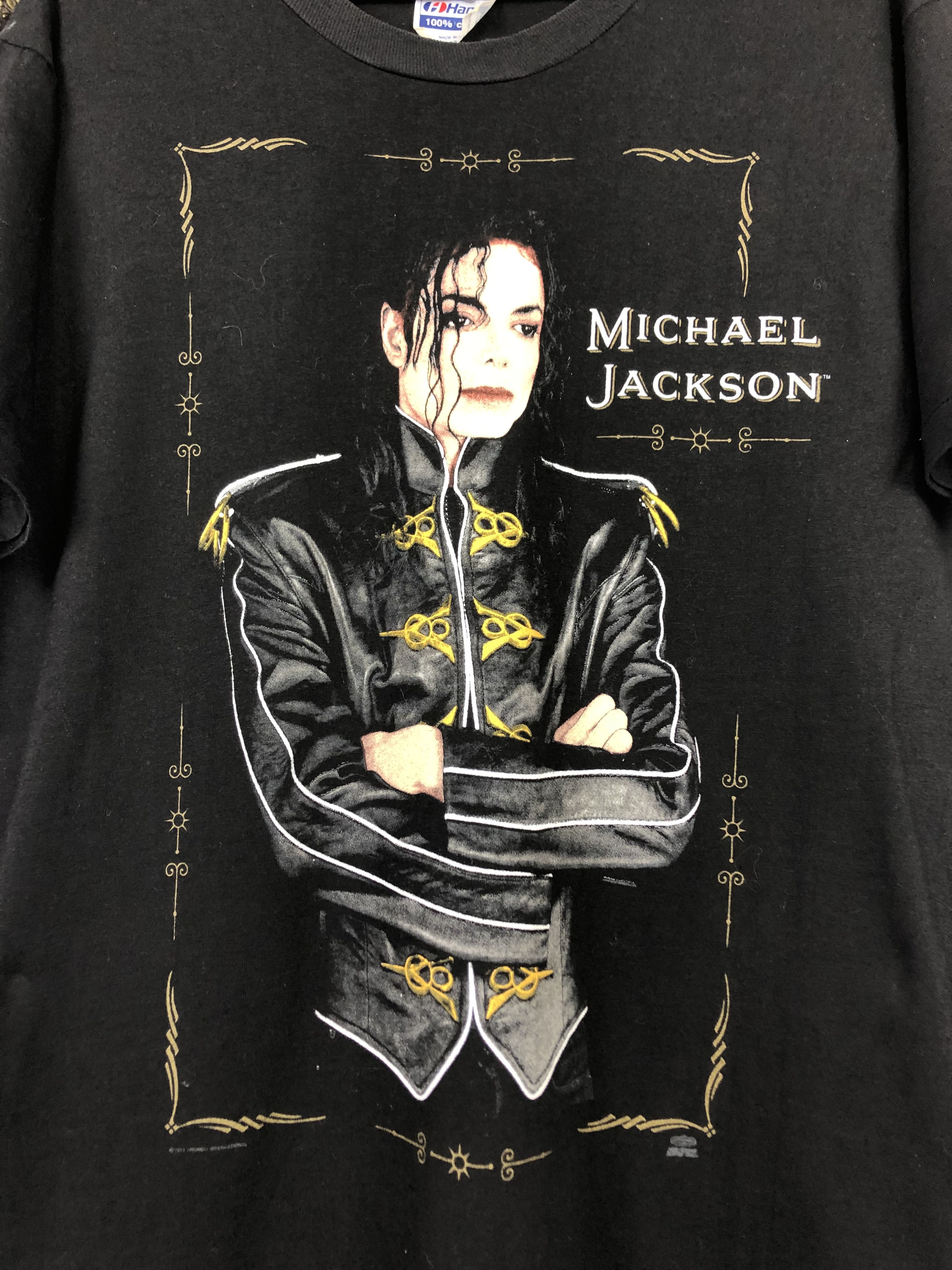 Band Tees Vintage 1992 Michael Jackson Dangerous Tee King Of Pop Rare Size US L / EU 52-54 / 3 - 5 Thumbnail
