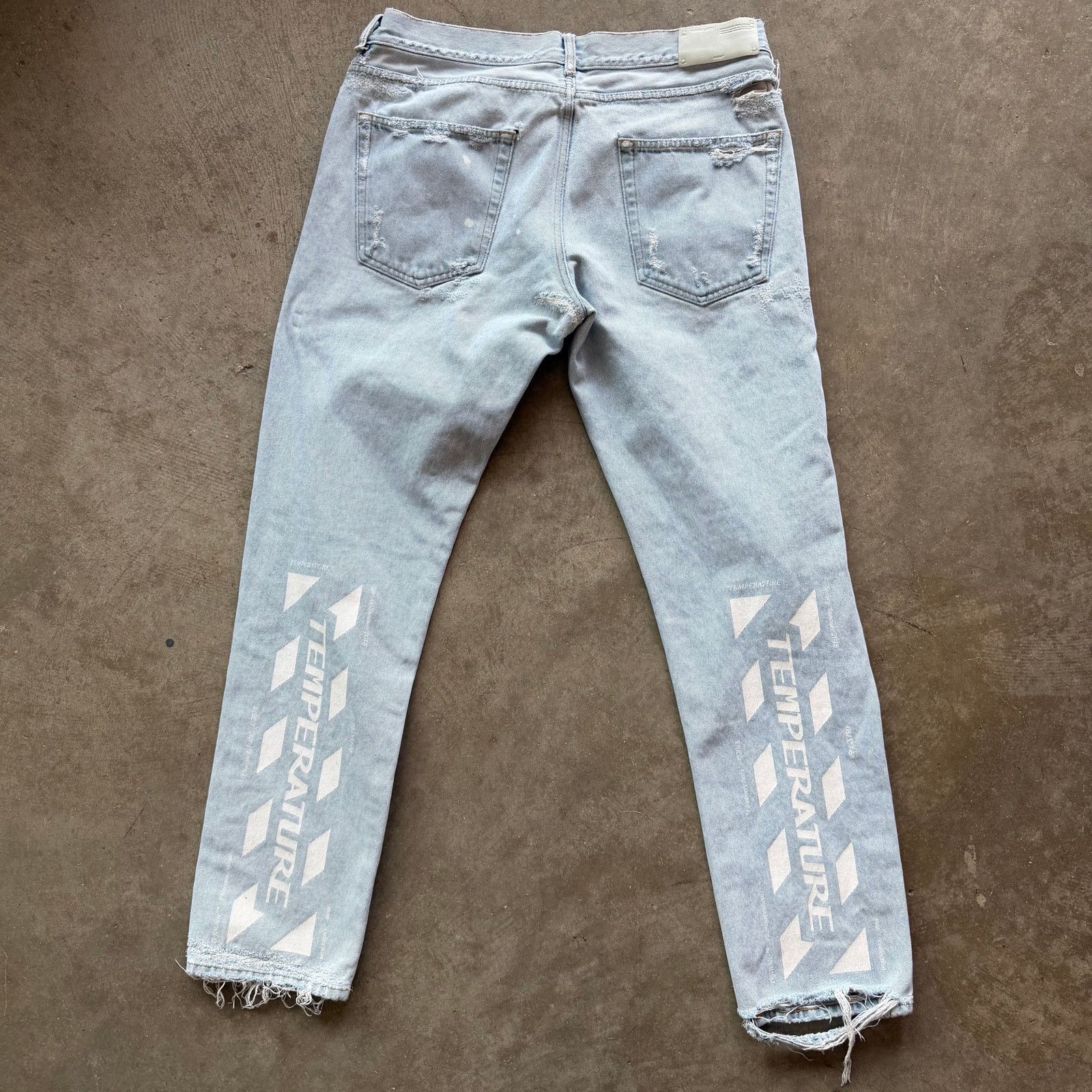Off-White Off White Temperature Denim Blue Size US 32 / EU 48 - 3 Thumbnail