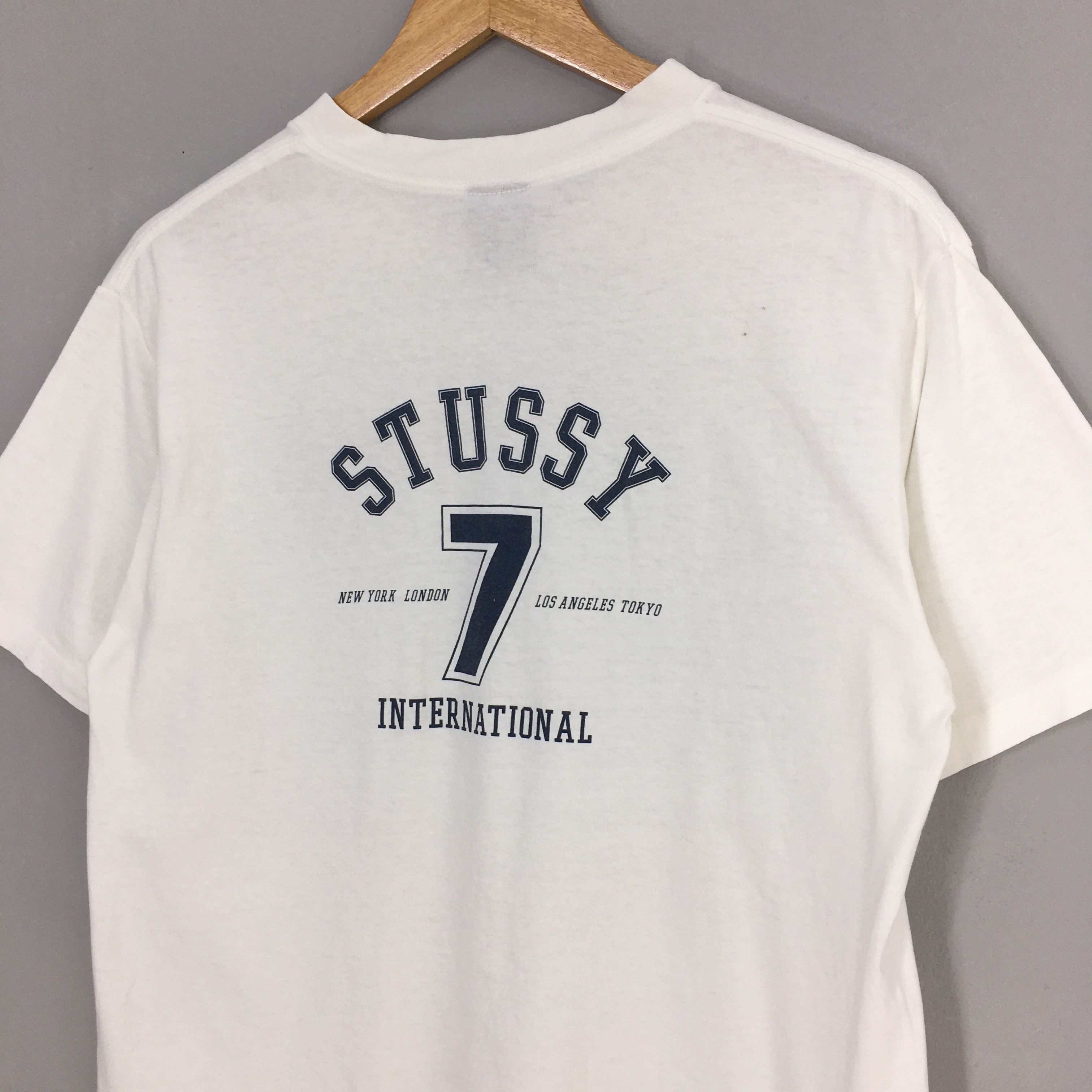 Stussy × Vintage Vintage 80s Stussy Usa Skaters S7 Tribe Tshirt Medium Size US M / EU 48-50 / 2 - 8 Thumbnail