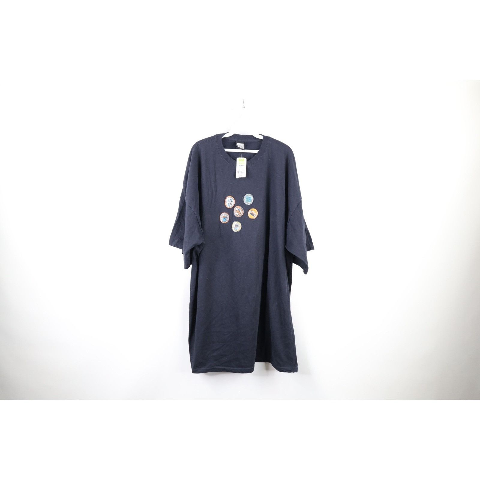 Marithe + Francois Girbaud NOS Vintage 90s Marithe Francois Girbaud Button T-Shirt 3XL Size US XXL / EU 58 / 5 - 1 Thumbnail