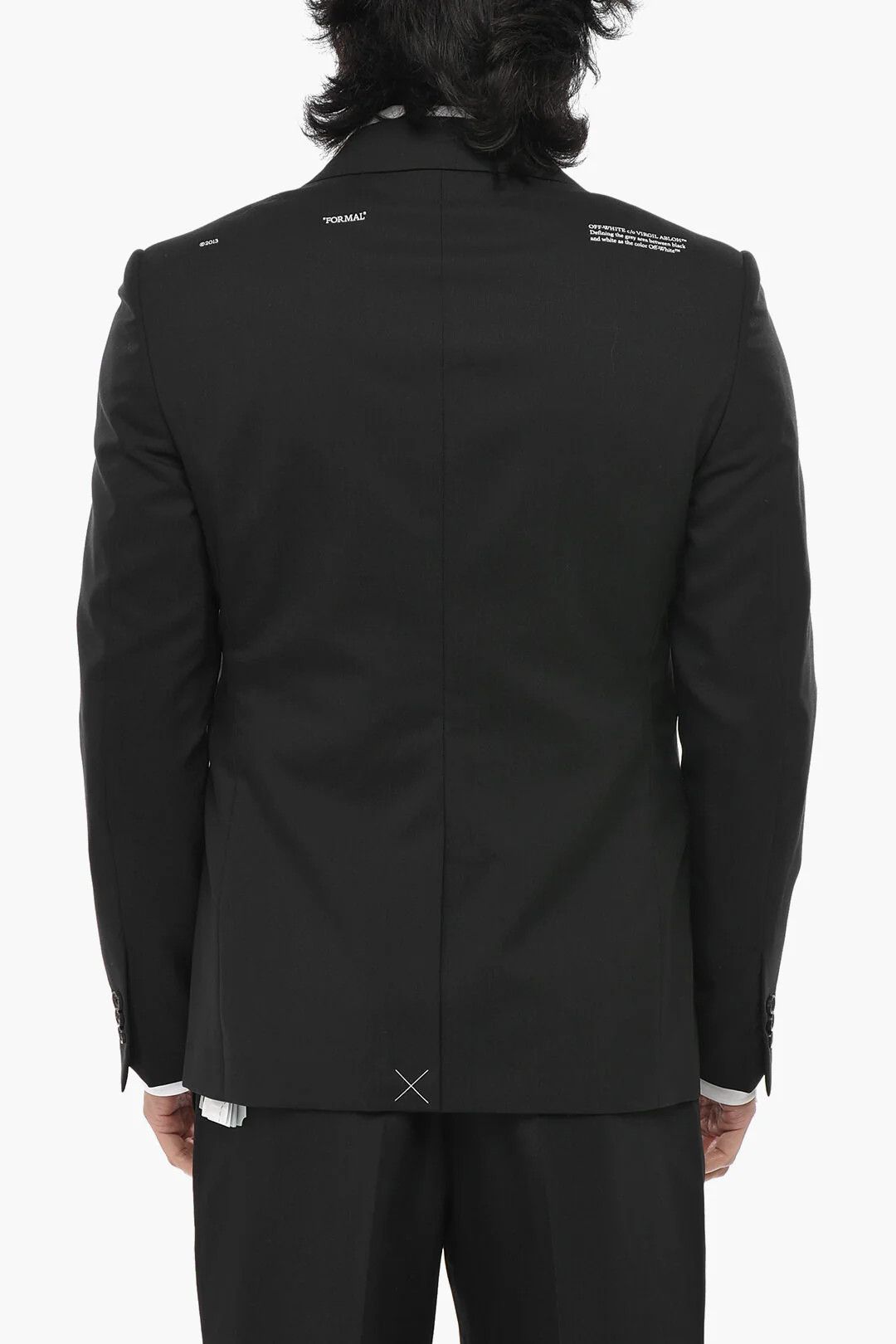 Off-White og1mm0426 Virgin Wool Blazer in Black Size US M / EU 48-50 / 2 - 2 Thumbnail