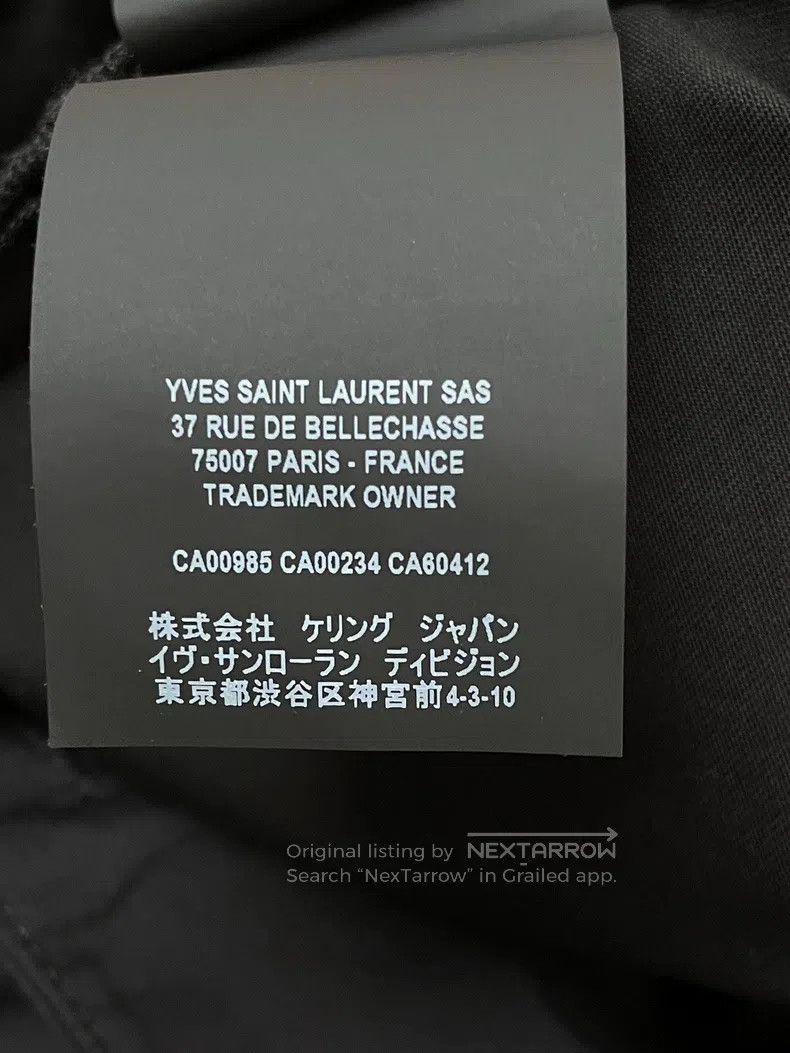 Saint Laurent Paris Saint Laurent Paris Straight Leg Pants Size US 31 - 6 Thumbnail