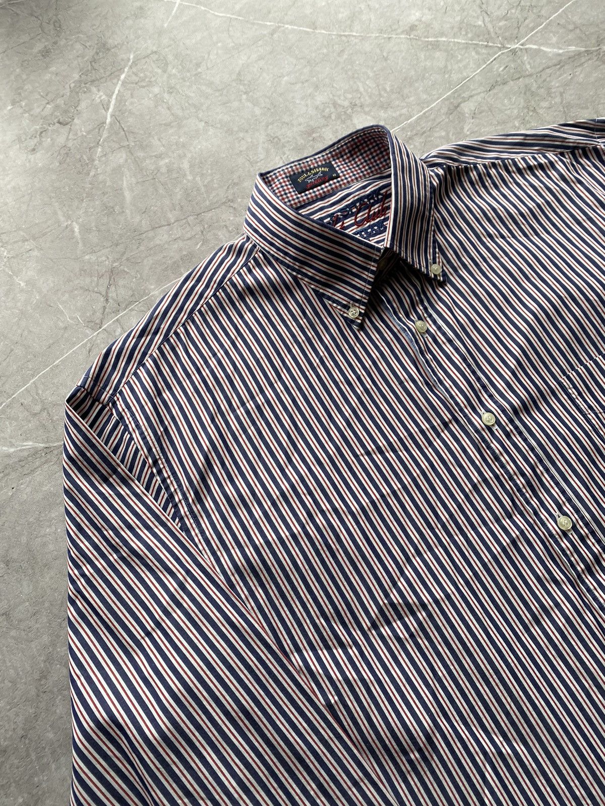 Paul & Shark Paul & Shark Yachting Geometric Shirt Button Ocean Team Size US XL / EU 56 / 4 - 3 Thumbnail