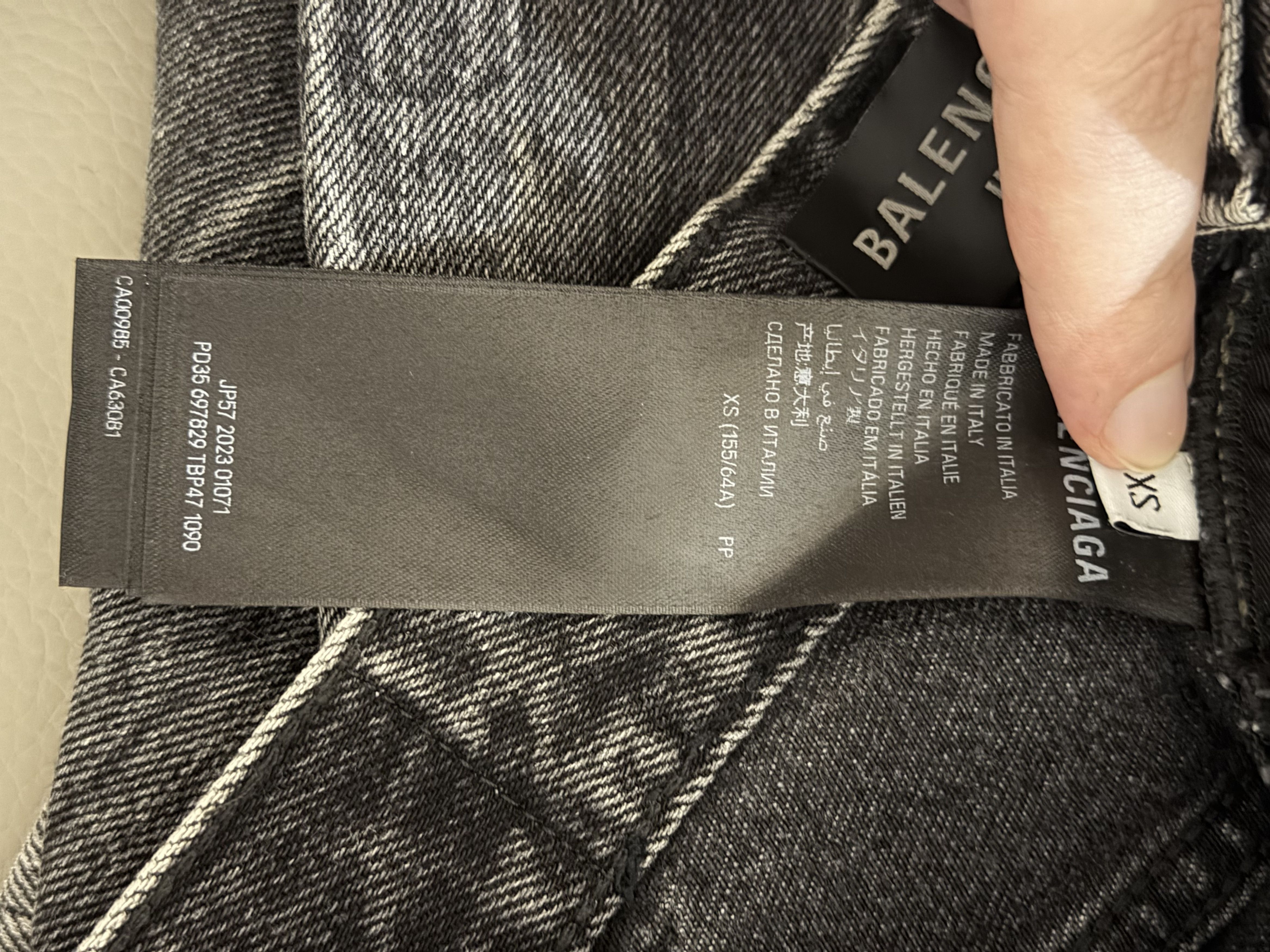 Balenciaga *Sz. XS* Balenciaga Lost Tape Flared Denim Grey Size US 30 / EU 46 - 6 Thumbnail