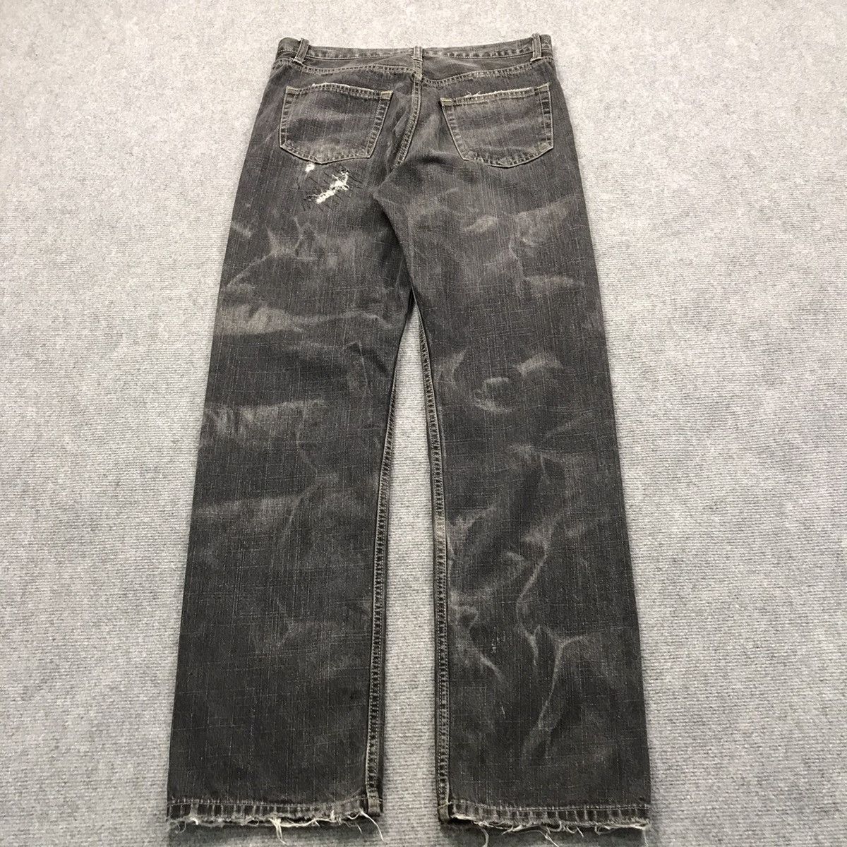 If Six Was Nine BUFFALO DISTRESSED IF SIX WED NINA STYLE BLACK FADED PANTS Size US 30 / EU 46 - 8 Thumbnail