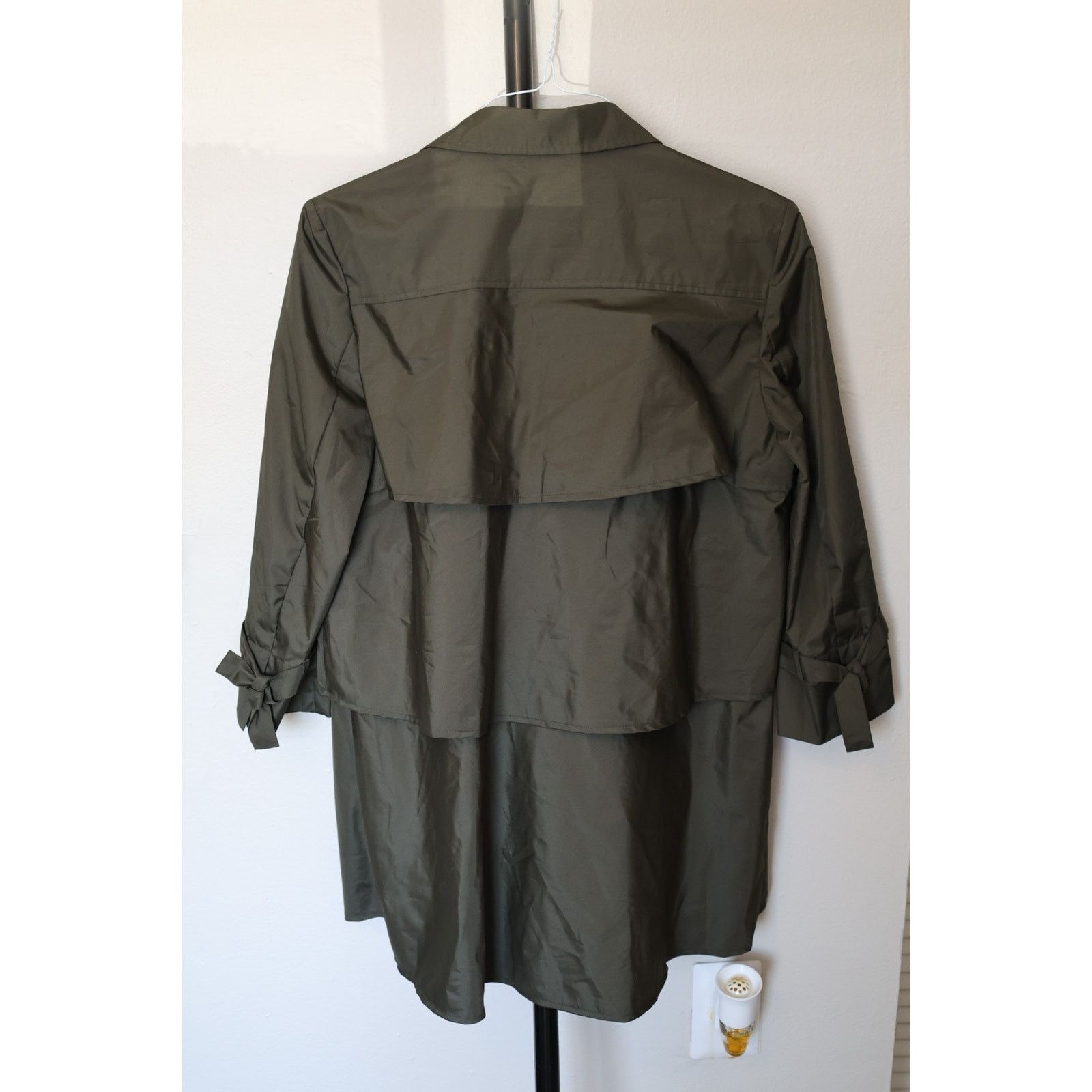 Other Rolando Santana Andrea Raincoat - Size 12 - Green - EUC Size XL / US 12-14 / IT 48-50 - 4 Thumbnail