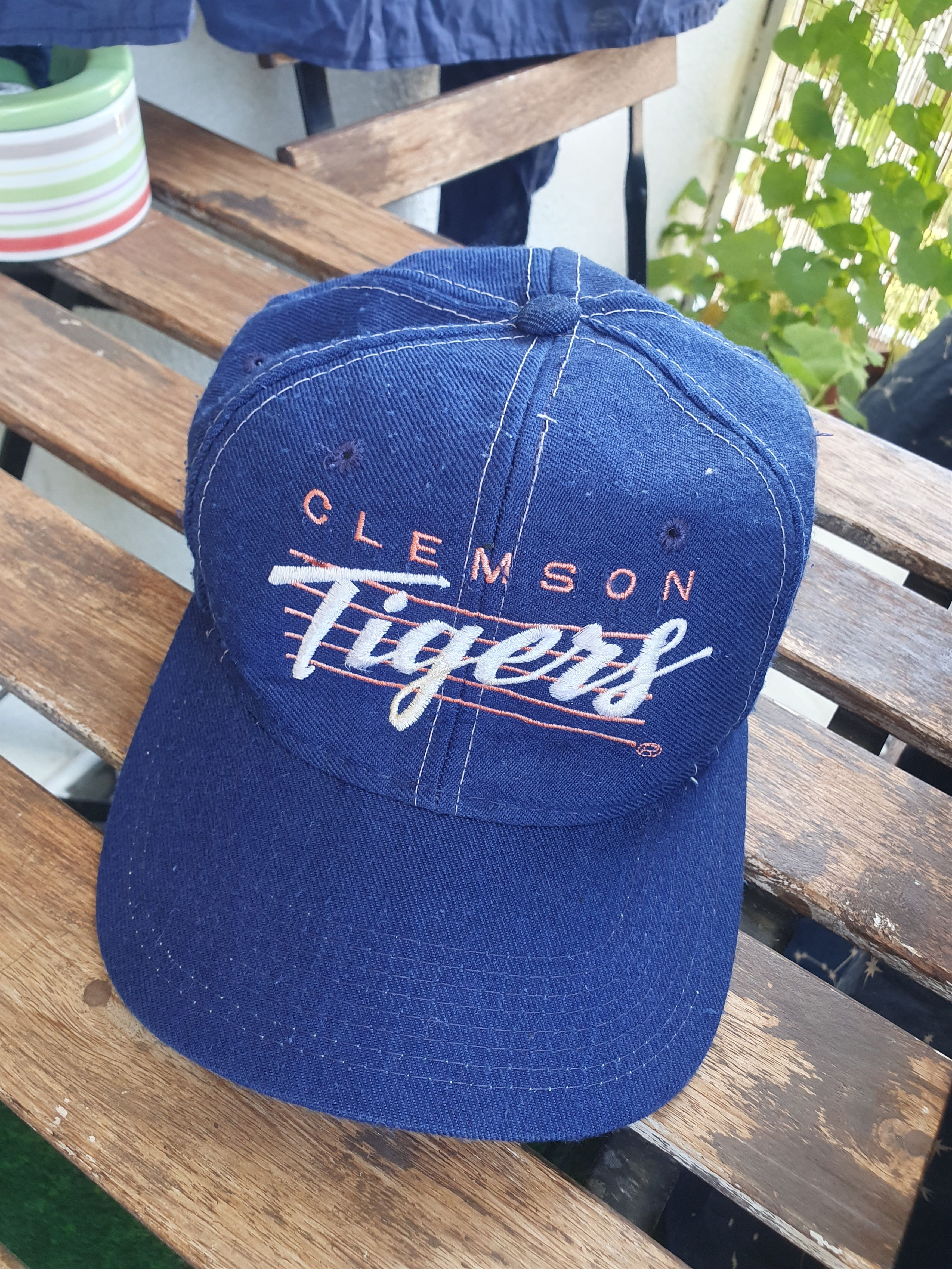 Vintage Clemson Tigers Vintage Script Wool Snapback hat Size ONE SIZE - 8 Thumbnail