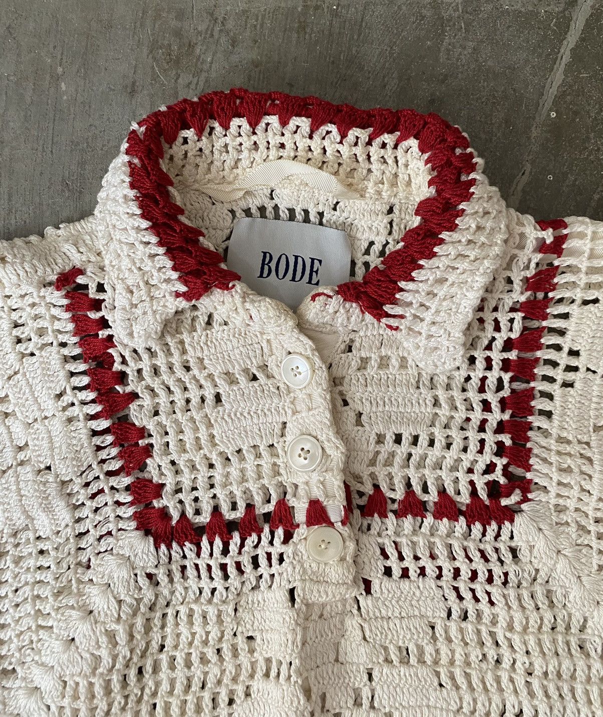 Bode Bode Mockneck Crochet Pullover Kapital Our Legacy Sacai Size US L / EU 52-54 / 3 - 2 Thumbnail