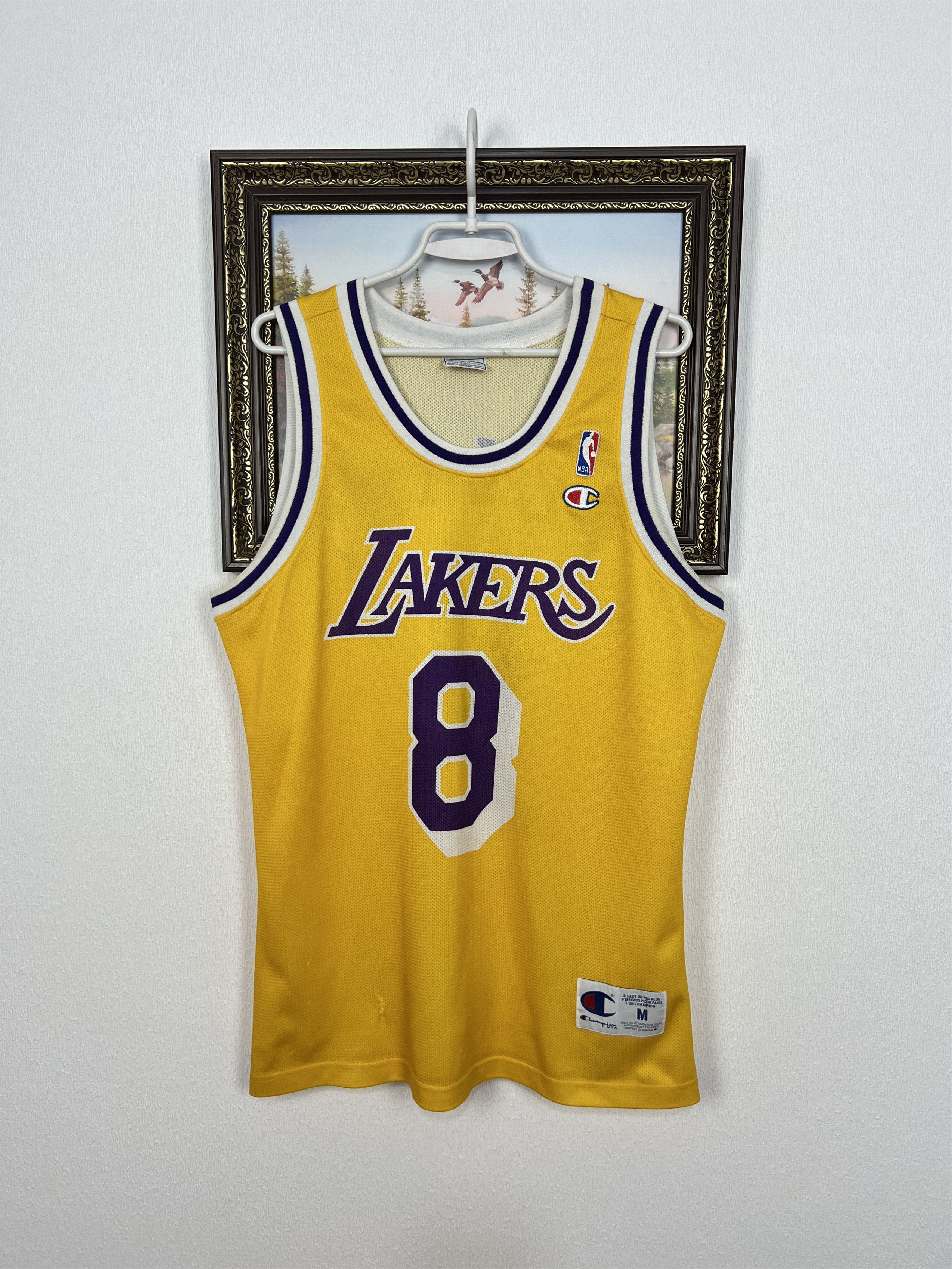 Champion Vintage Los Angeles Lakers NBA #8 Bryant GOAT Jersey Tee Size US M / EU 48-50 / 2 - 1 Thumbnail
