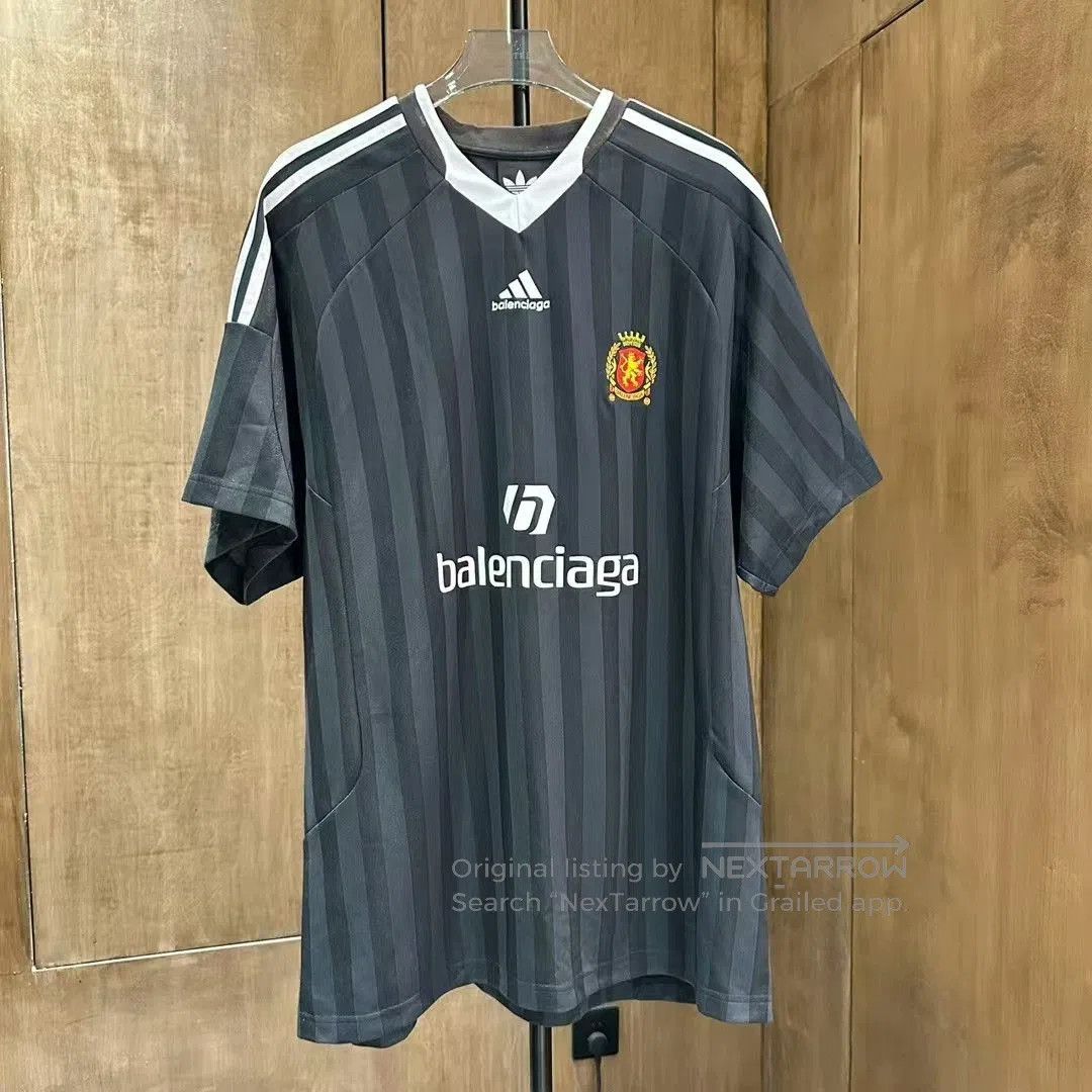 Balenciaga balenciaga x adidas black striped soccer jersey. Size US M / EU 48-50 / 2 - 1 Thumbnail