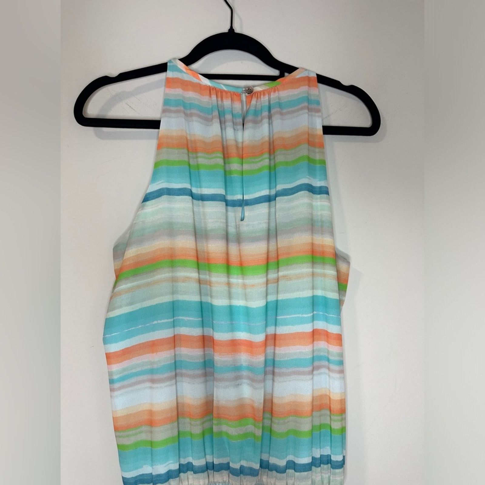 Ramy Brook Ramy Brook Size Large Pastel Stripe Printed Paris Mini Dress Size L / US 10 / IT 46 - 11 Thumbnail
