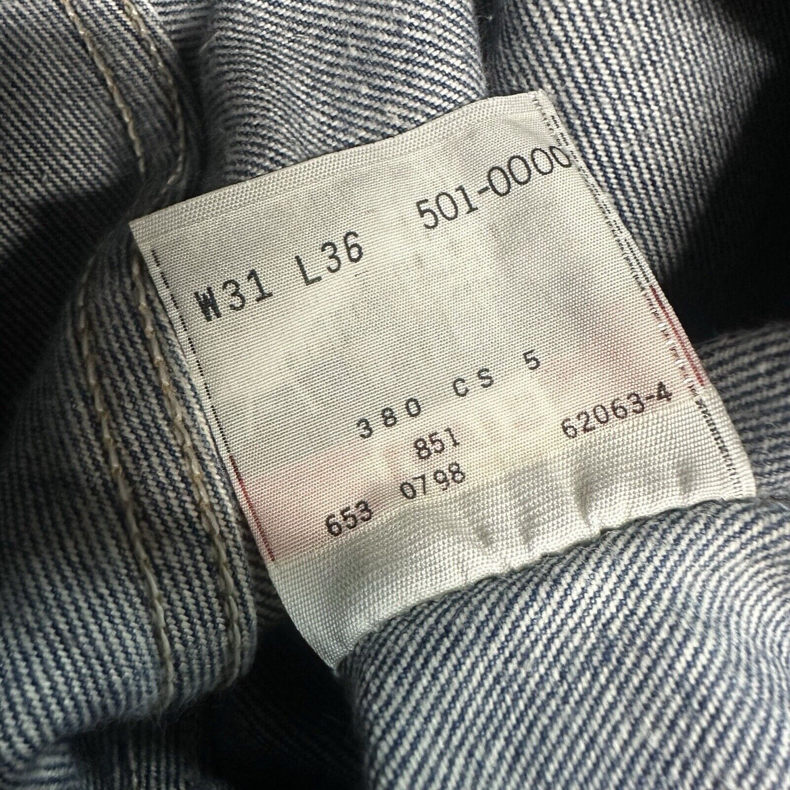 Levi's × Vintage Vintage 90s Levi’s 501 Dark Wash Denim Jeans 31x36 Size US 31 - 9 Thumbnail