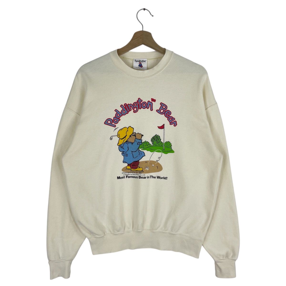 Cartoon Network × Vintage 1994 Paddington Bear Sweatshirt Size US M / EU 48-50 / 2 - 1 Thumbnail