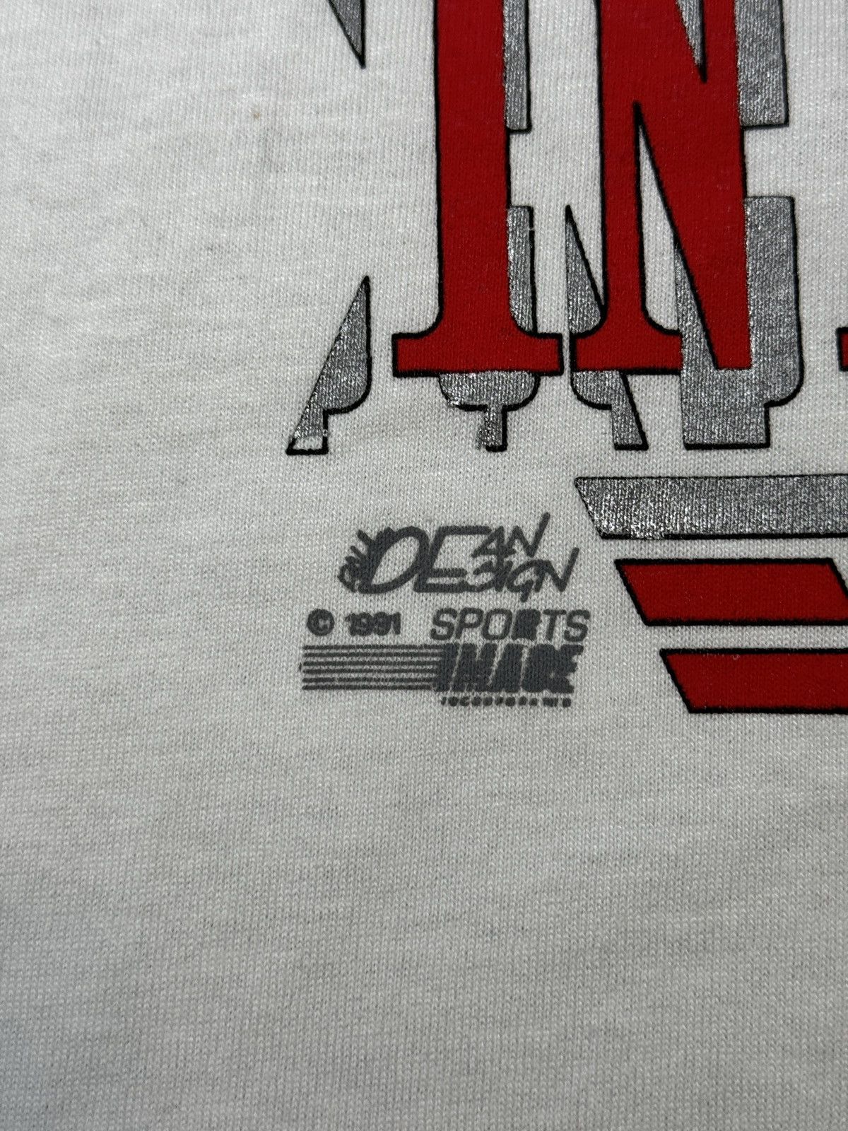 NASCAR × Vintage Vintage 90s Dale Earnhardt Sr Intimidator 50/50 OG T Shirt Size US L / EU 52-54 / 3 - 4 Thumbnail
