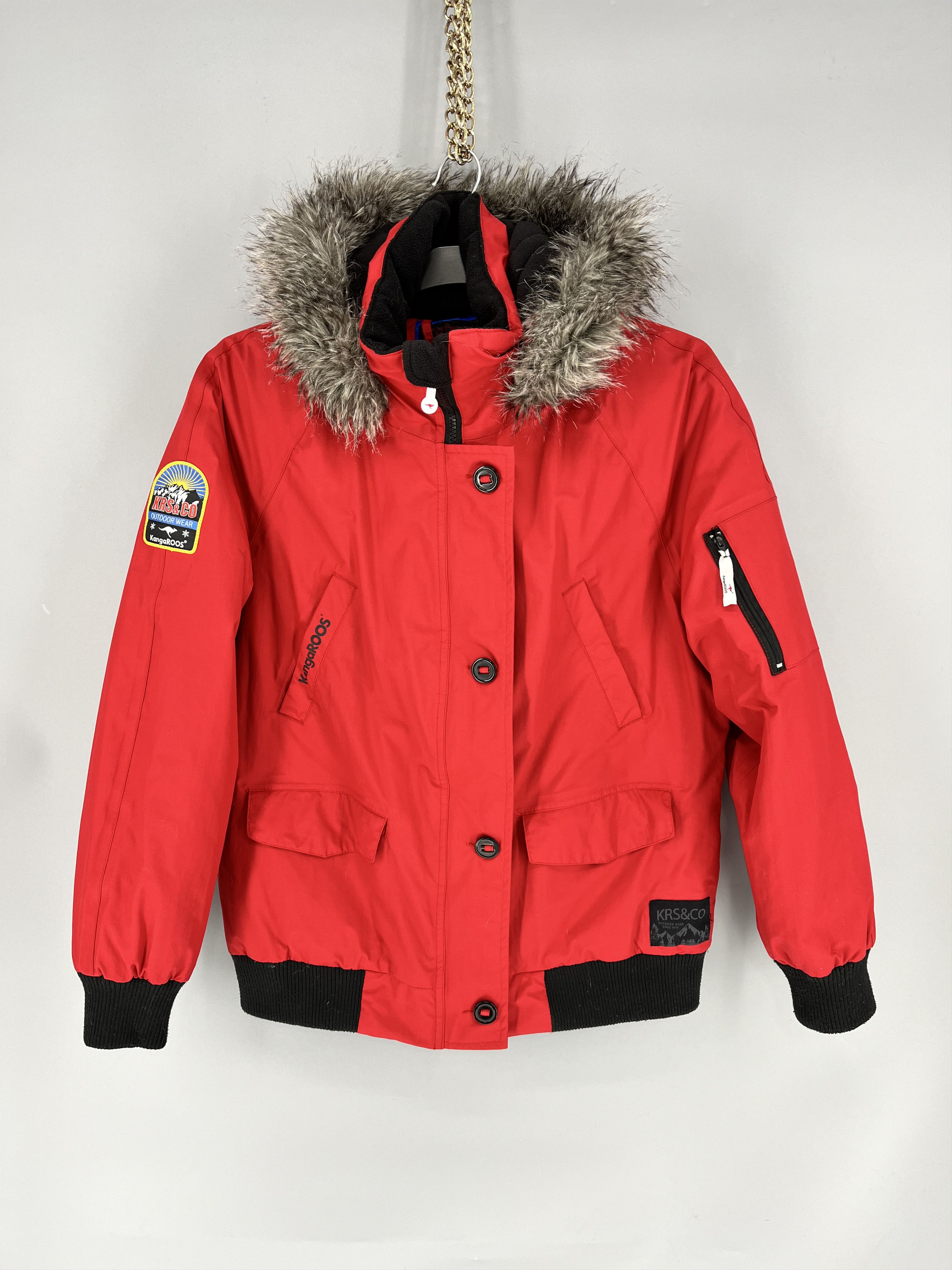 KangaROOS Vintage Kangaroos Mens Puffer Down Jacket With Fur Hoodie Size US M / EU 48-50 / 2 - 1 Thumbnail
