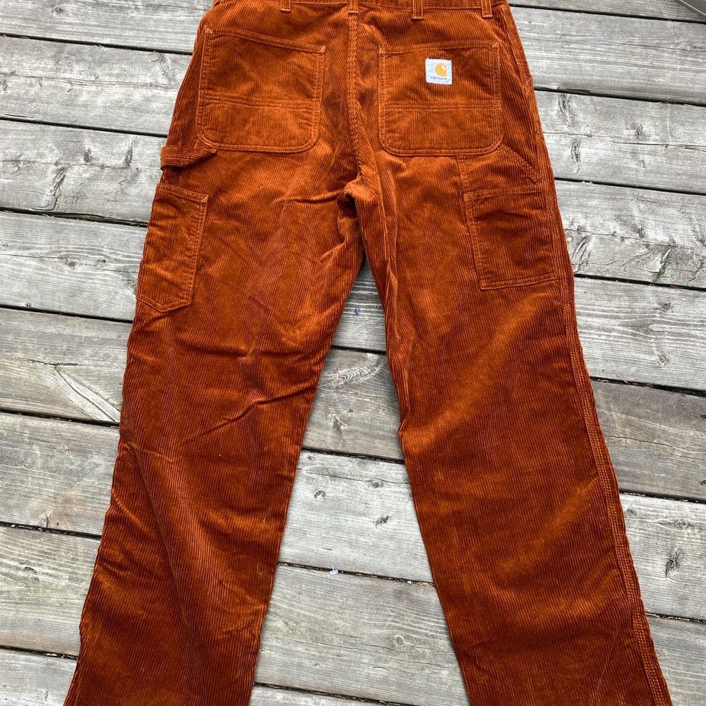 Carhartt Wip RARE Carhartt WIP Single Knee Corduroy Pants - Brandy Orang Size US 32 / EU 48 - 6 Thumbnail