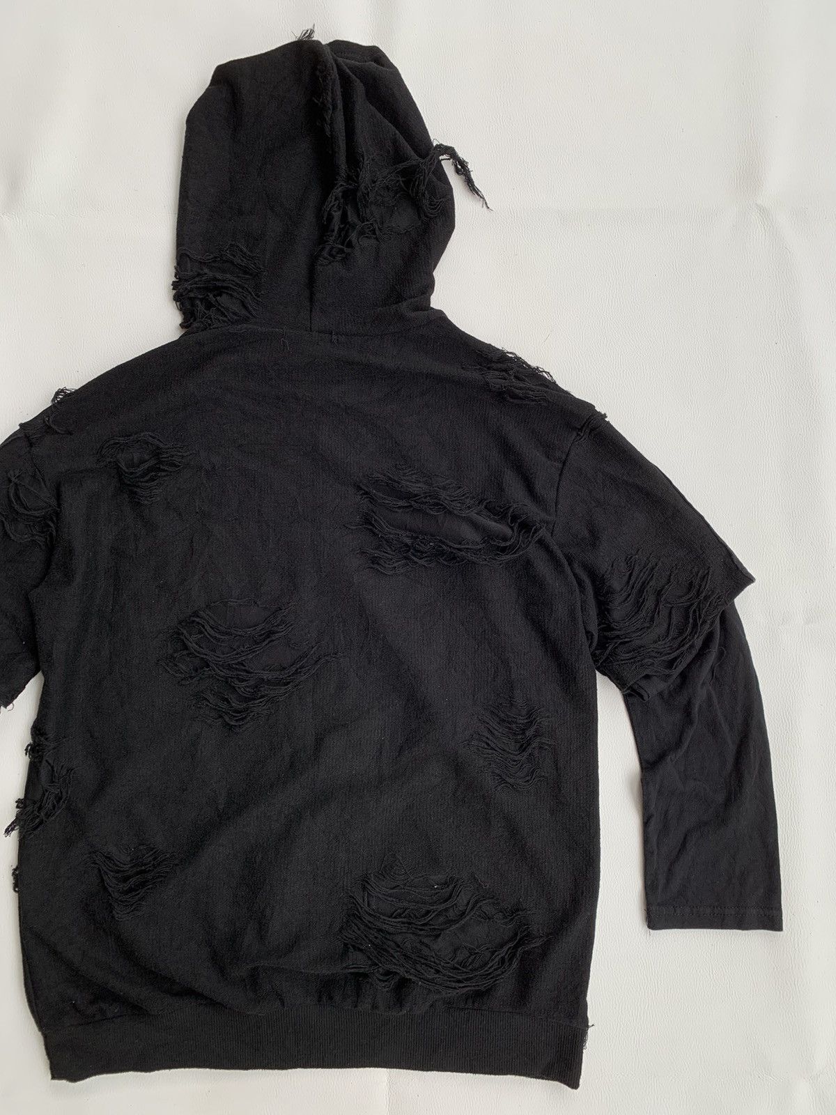Japanese Brand × Yasuyuki Ishii Double layer Y2k destroyed distressed hoodie Size US M / EU 48-50 / 2 - 4 Thumbnail