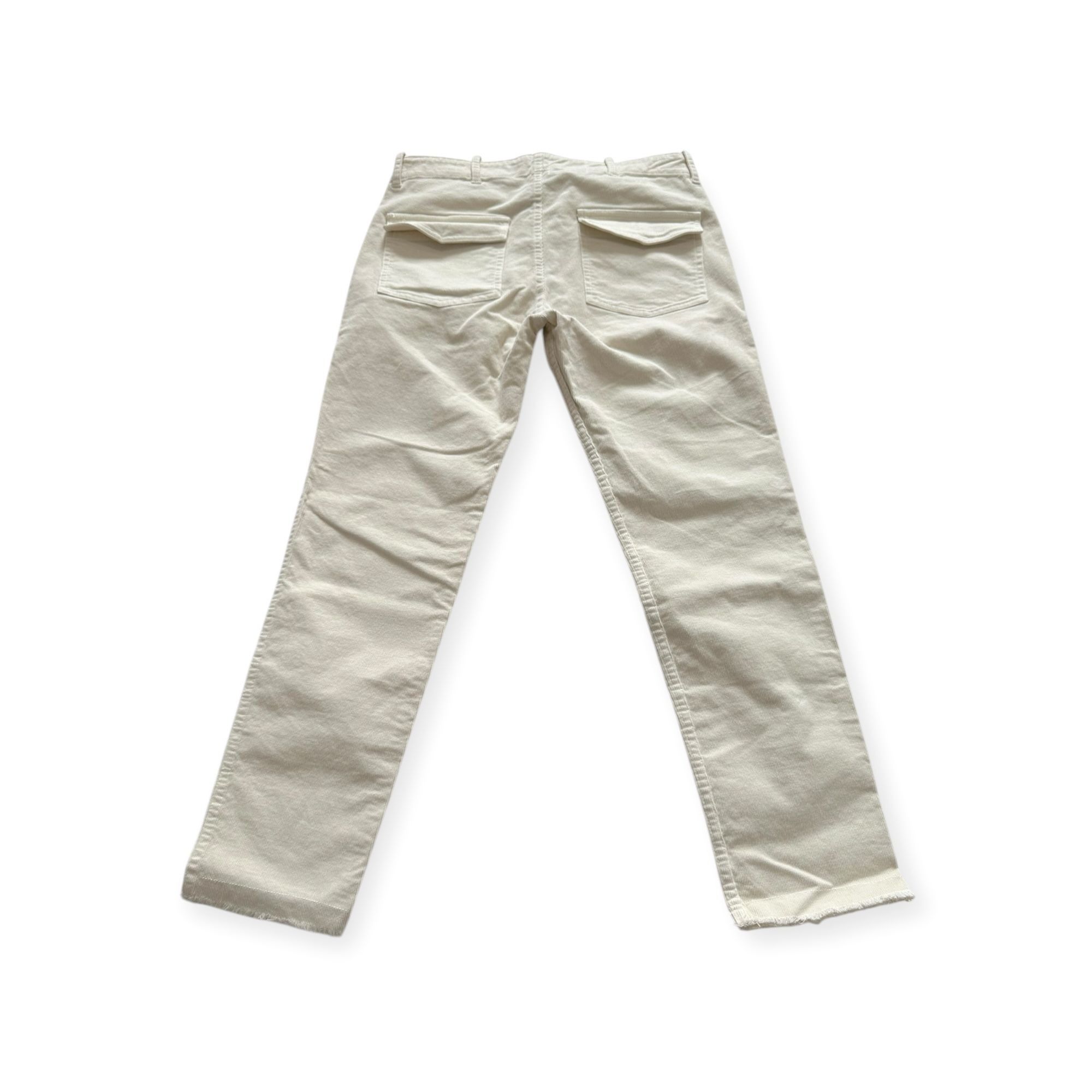 Nili Lotan Nili Lotan Jenna Pants in Corduroy, Winter White, 6 Size 28" / US 6 / IT 42 - 8 Thumbnail