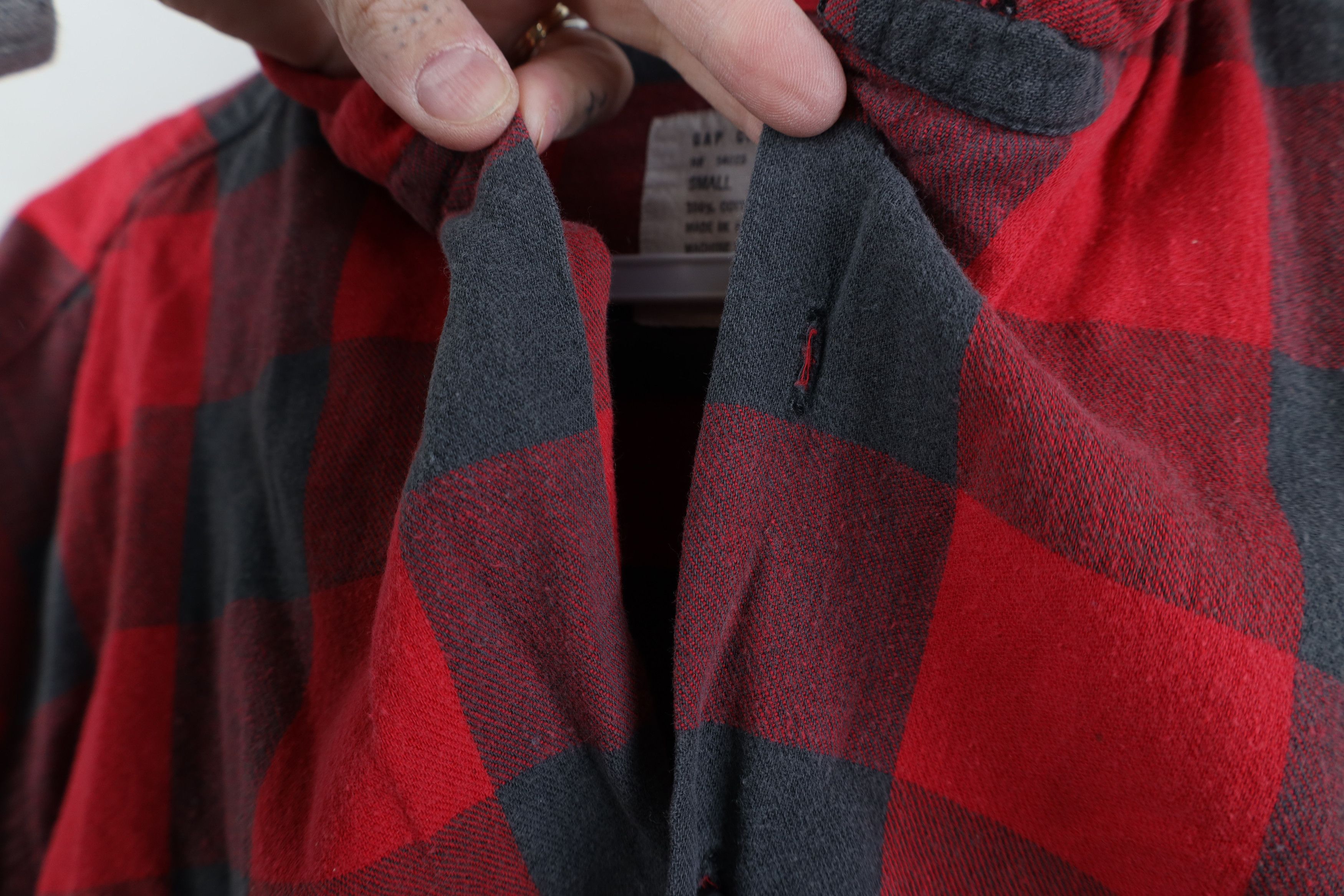 Gap Vintage 90s Gap Lightweight Flannel Button Shirt Plaid Size US S / EU 44-46 / 1 - 5 Thumbnail