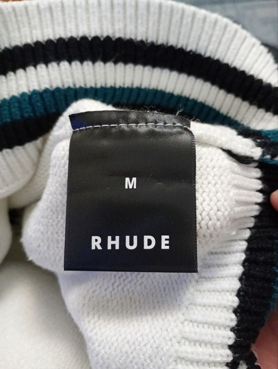 Rhude Rhude Knit Logo Rugby Sweater Size US M / EU 48-50 / 2 - 11 Thumbnail