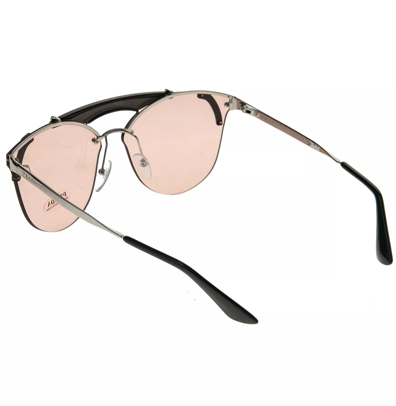 Prada PRADA ORNATE Runway Sunglasses 53U Silver Pink PR53US 53US Size ONE SIZE - 9 Thumbnail