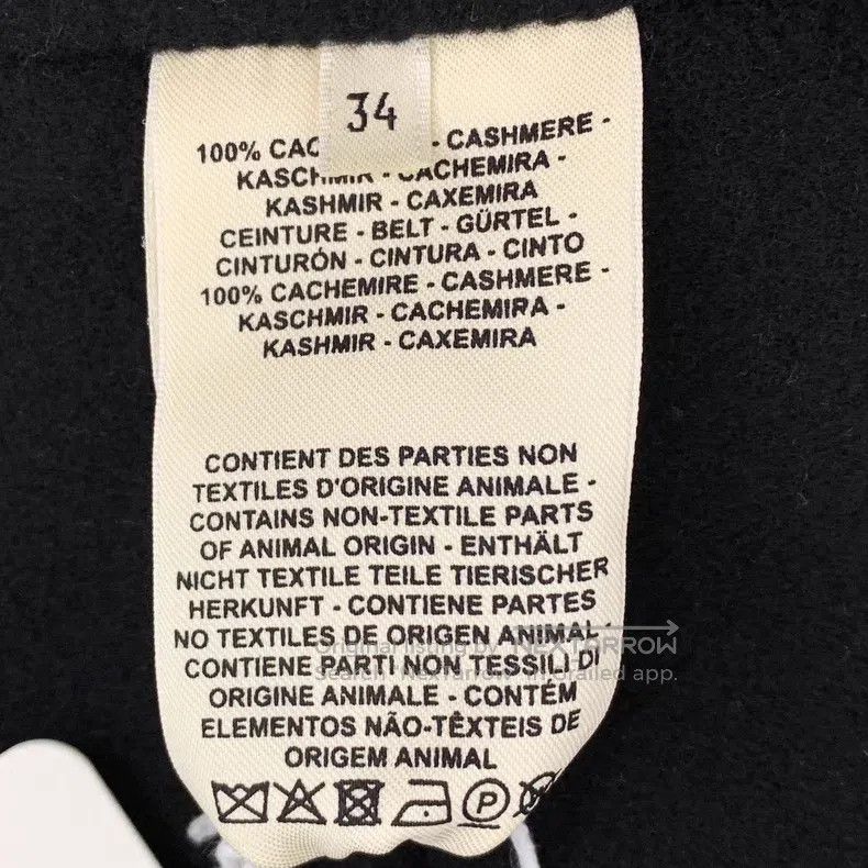 Hermes Hermes Black Cashmere Fringe Sleeveless Belted Coat Size XXS / US 00 / IT 34 - 6 Thumbnail