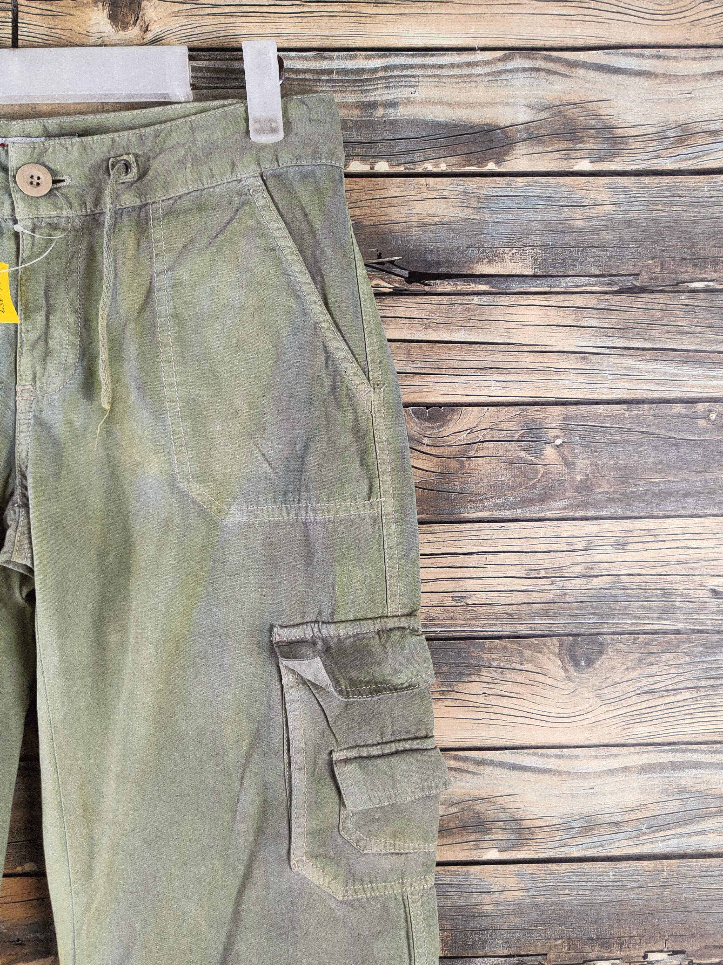 Aeropostale DL Aeropostale Green Faded Multipocket Cargo Pants #46-359 Size 28" / US 6 / IT 42 - 5 Thumbnail