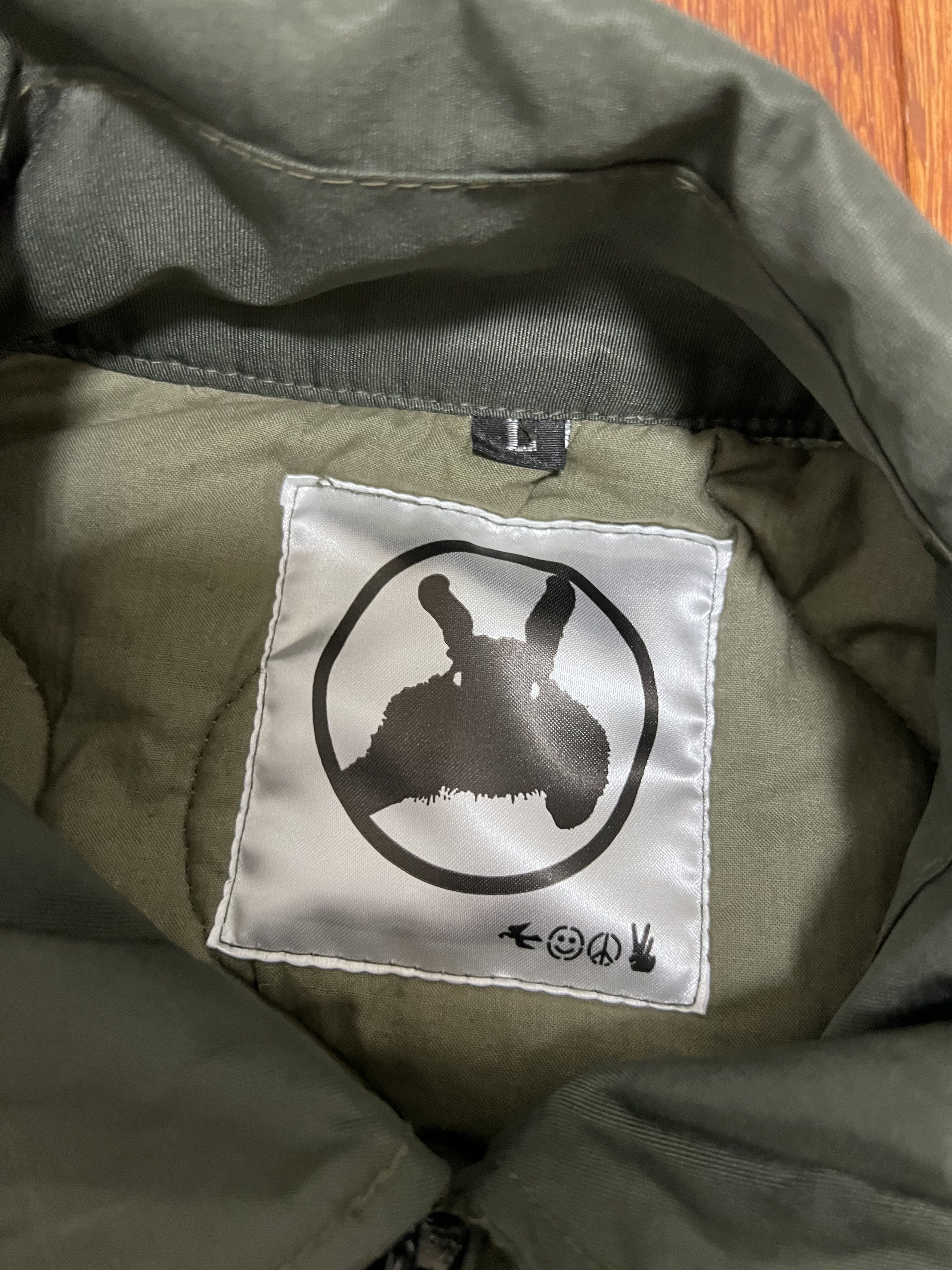 basketcase gallery 💚 Basketcase Flight Military Bomber Jacket Olive Green NEW Size US L / EU 52-54 / 3 - 7 Thumbnail