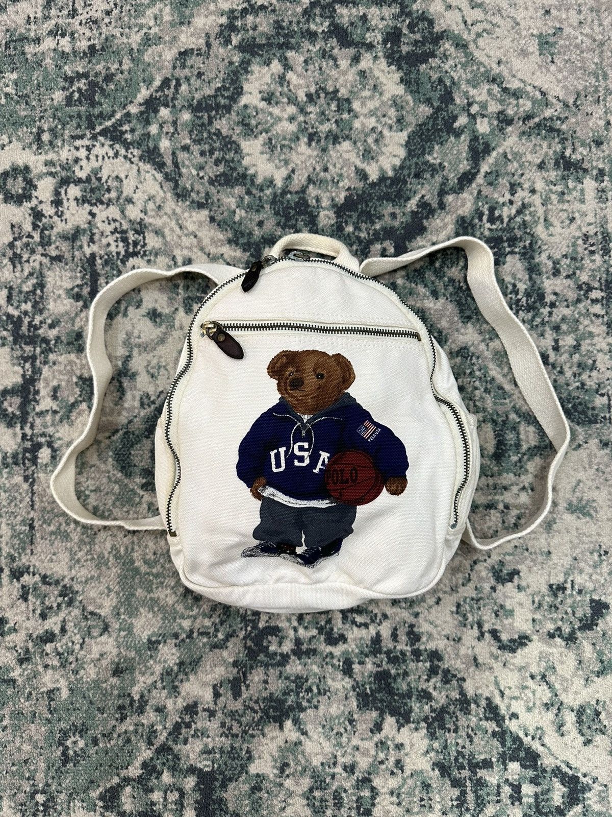 Polo Ralph Lauren Vintage Polo Bear Ralph Lauren Heavy Cotton Backpack Size ONE SIZE - 2 Thumbnail
