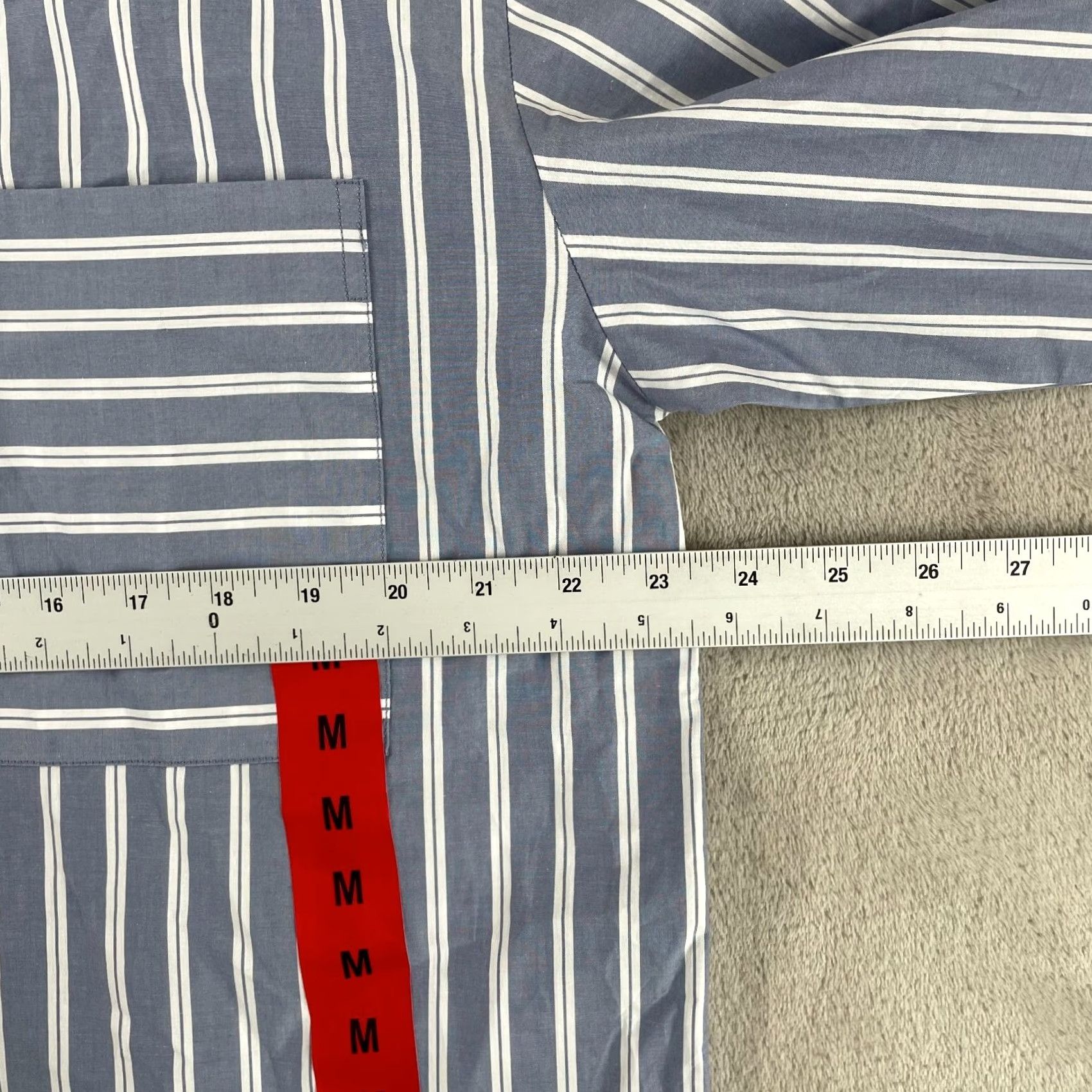Banana Republic Banana Republic Shirt Men Medium Blue Striped Long Sleeve Office Preppy NWT Size US M / EU 48-50 / 2 - 5 Thumbnail